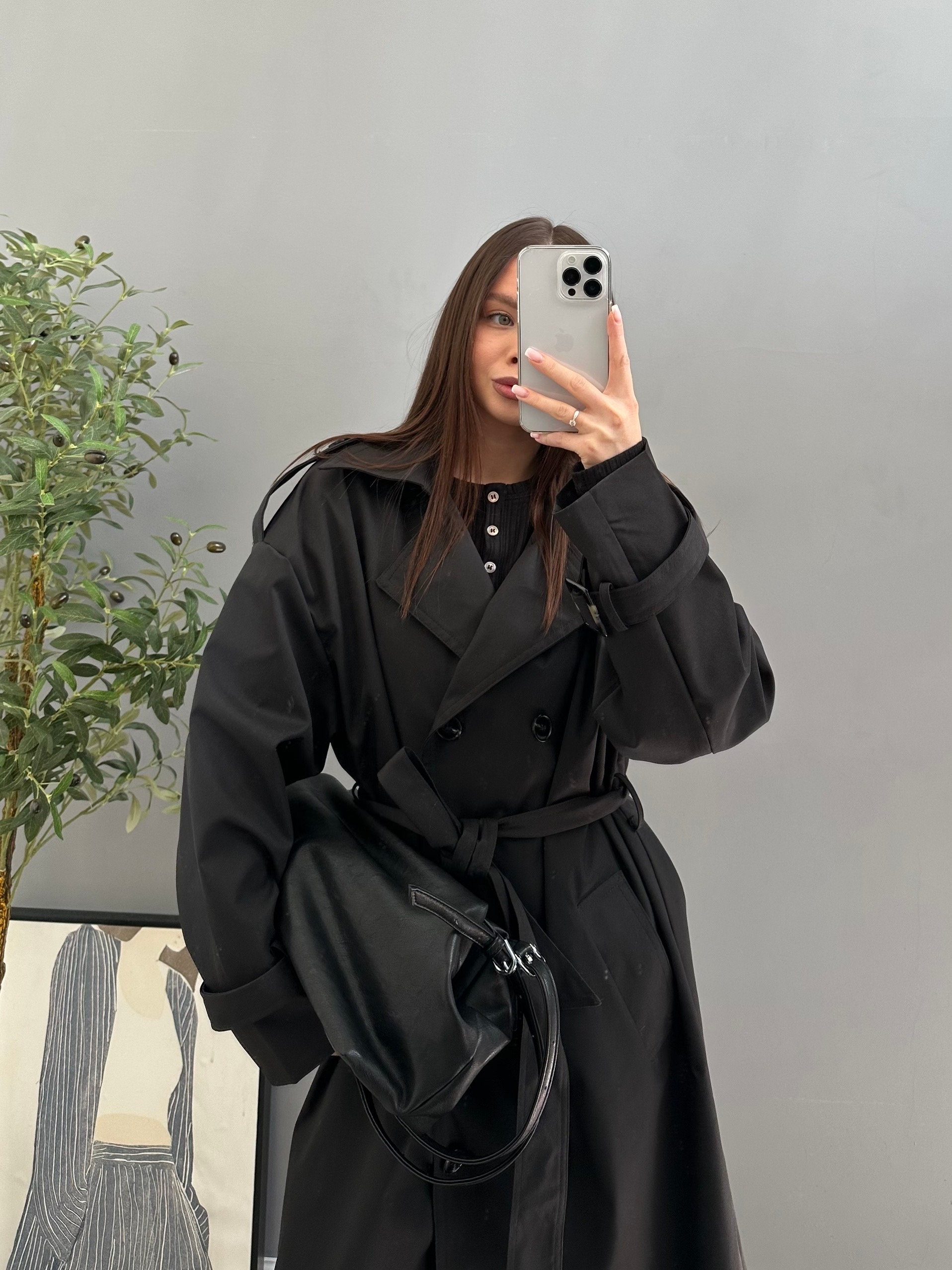 Тренч H 660-1 длинный