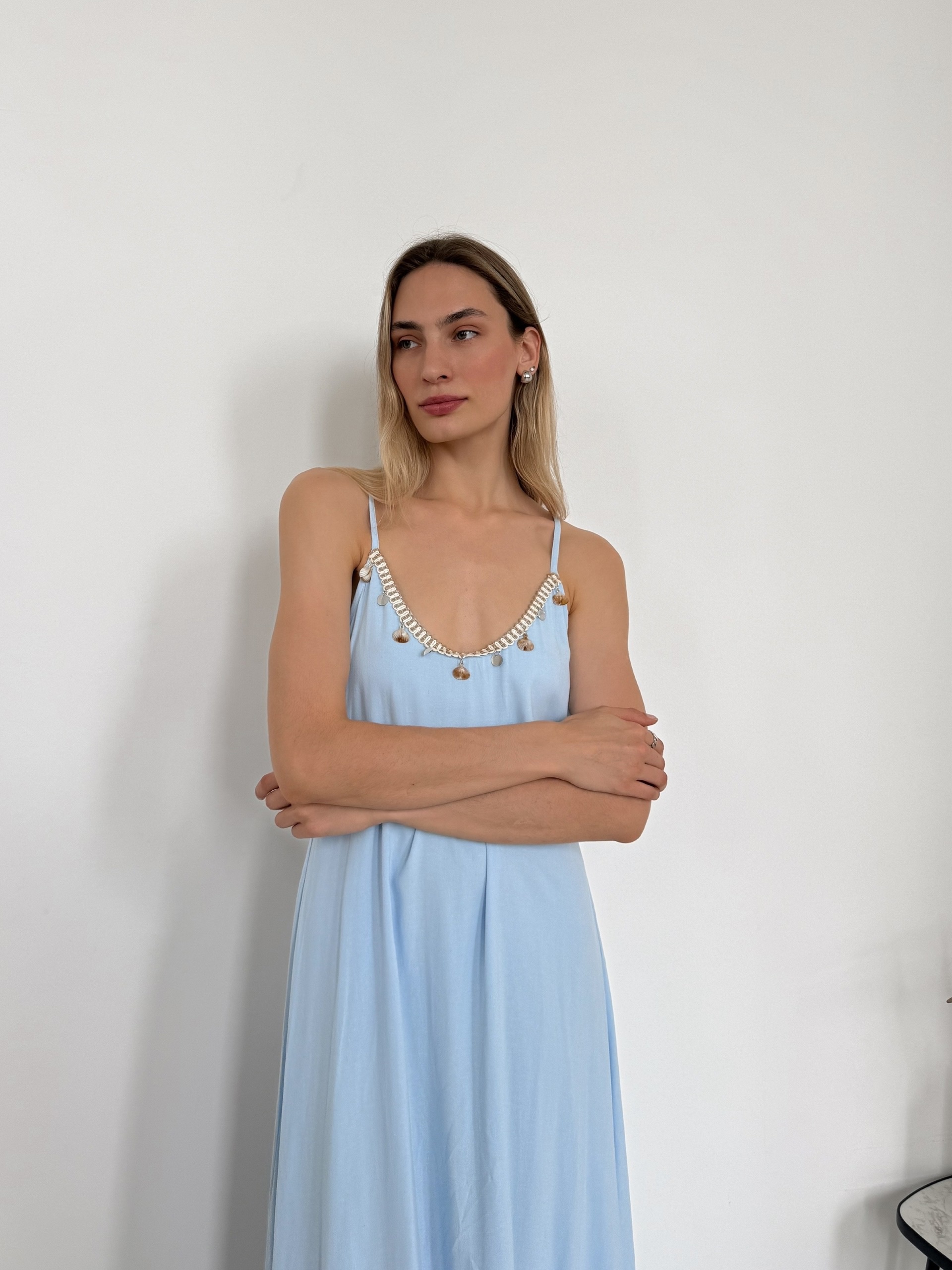 Платье Fashion 9096 декор ракушки