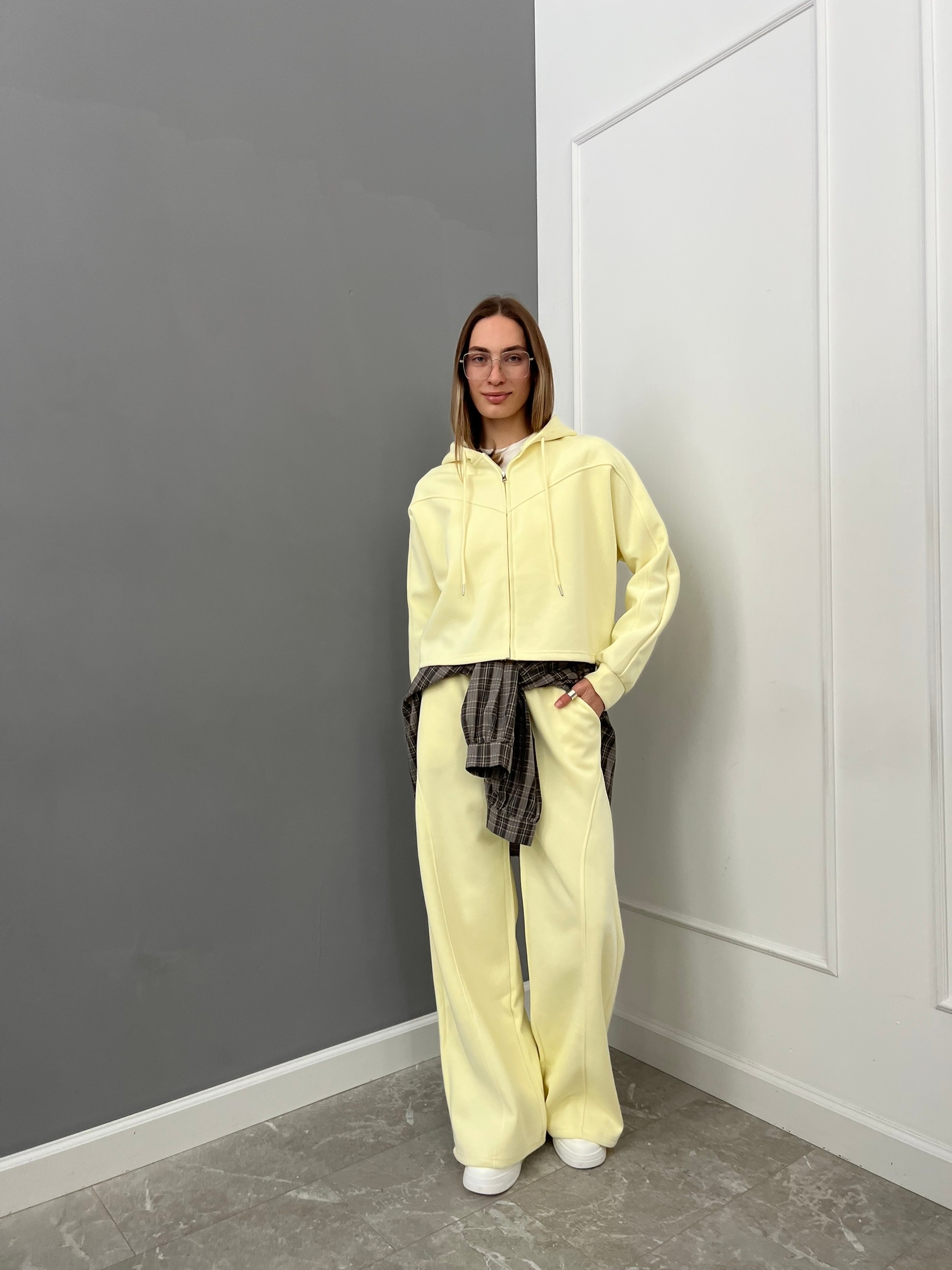 Костюм Korea F760 кофта+брюки строчка