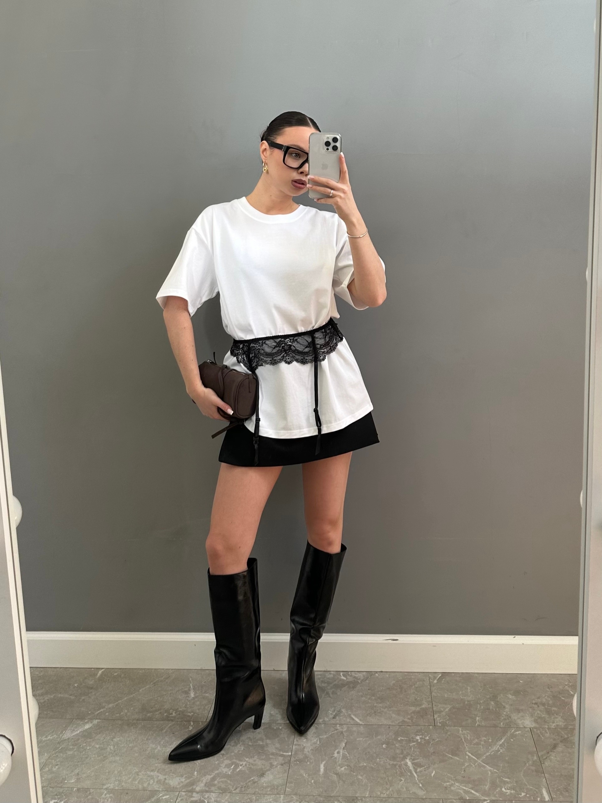 Футболка Fashion + баска кружево