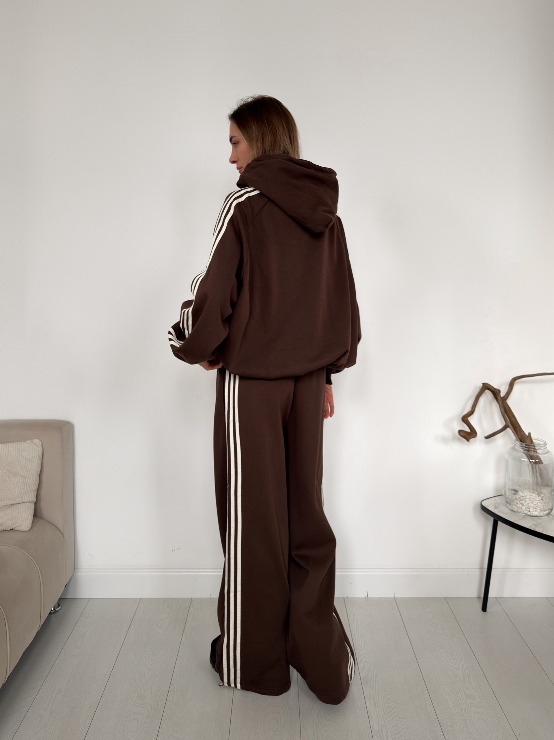 Костюм R Studio 9848 толстовка+брюки три полоски