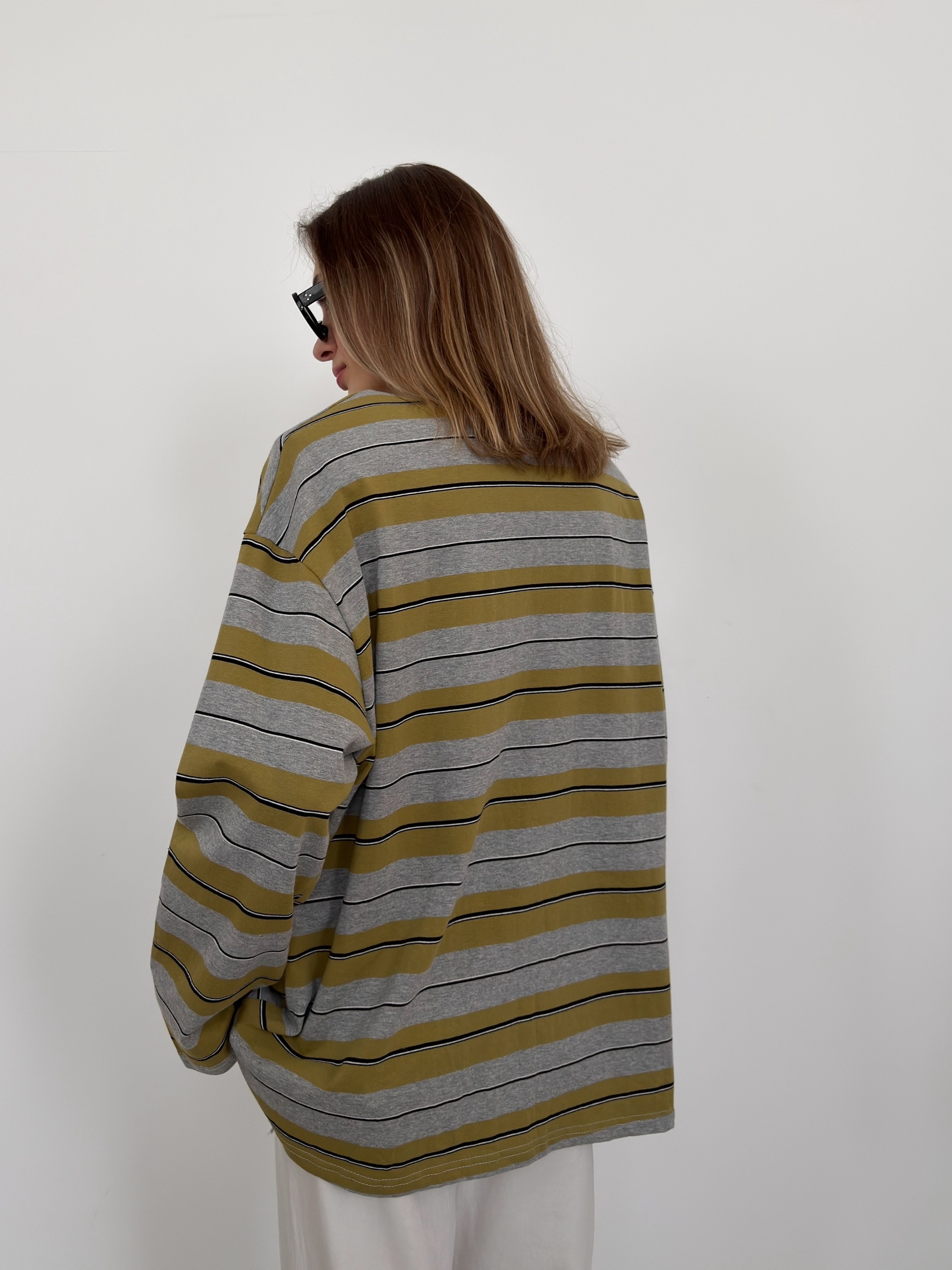 Лонгслив ROOM 25507 полоска плечи