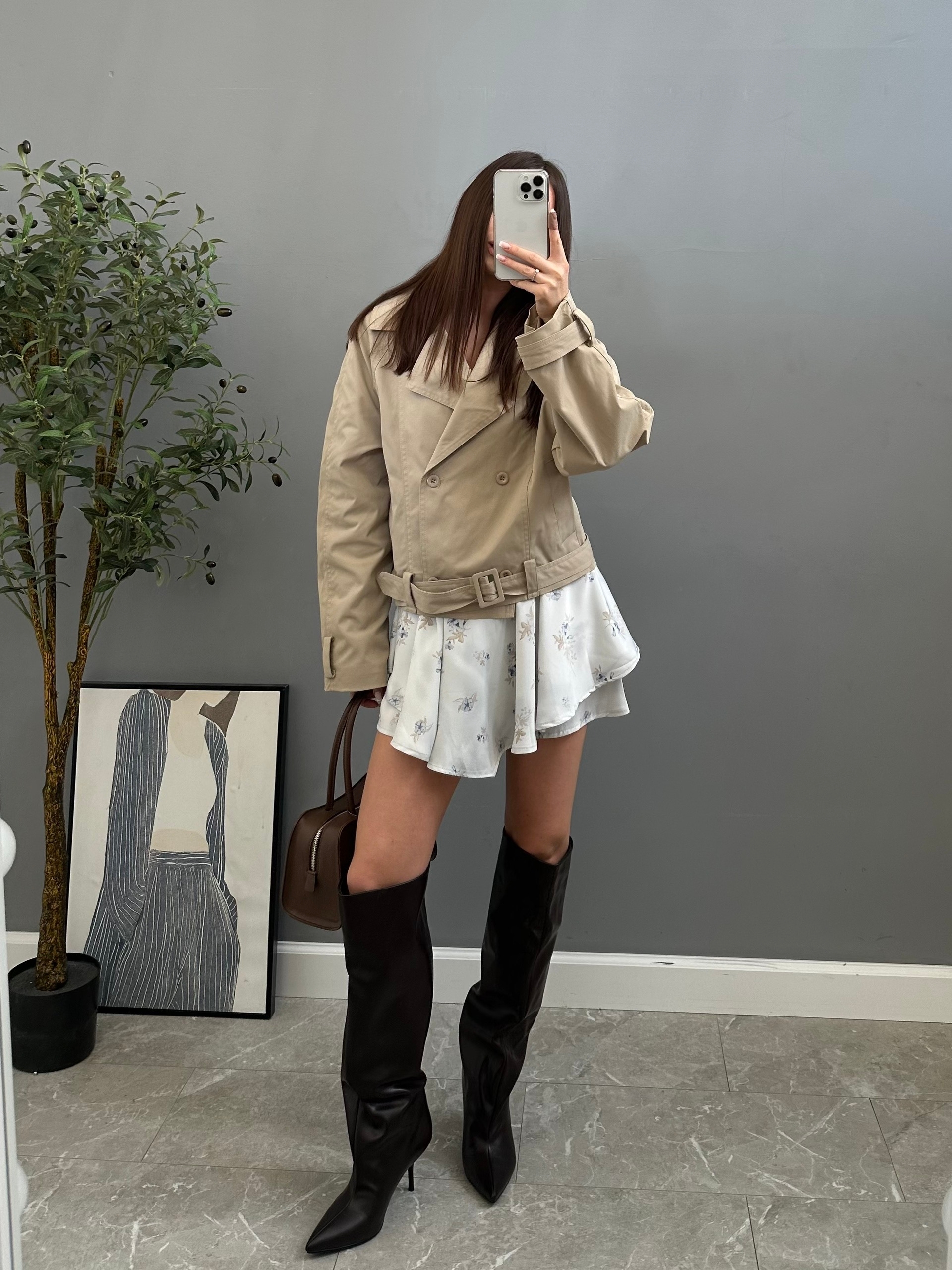 Тренч Perfect 2615 укороченный