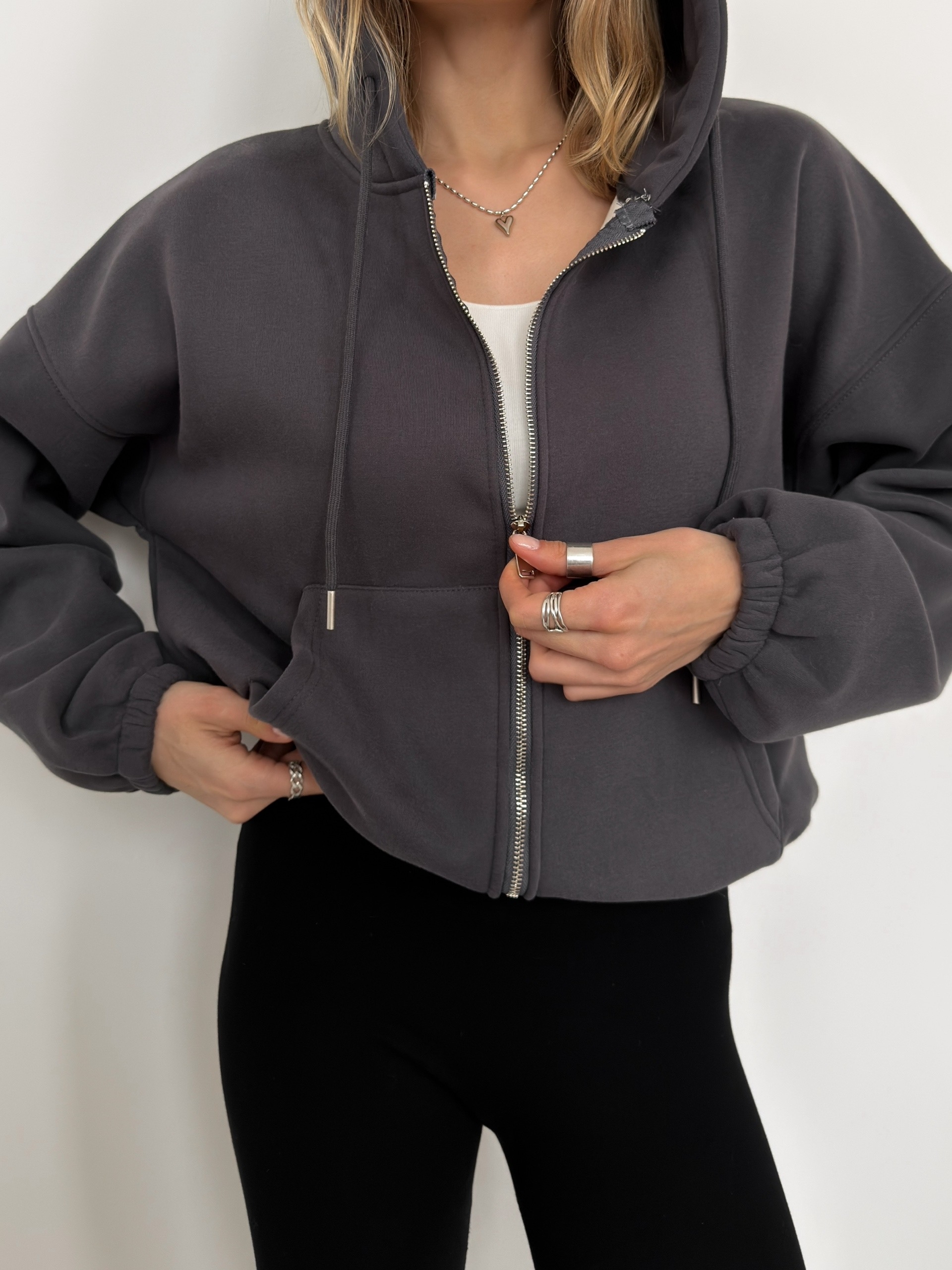 Худи Korea 1209  флис затяжка