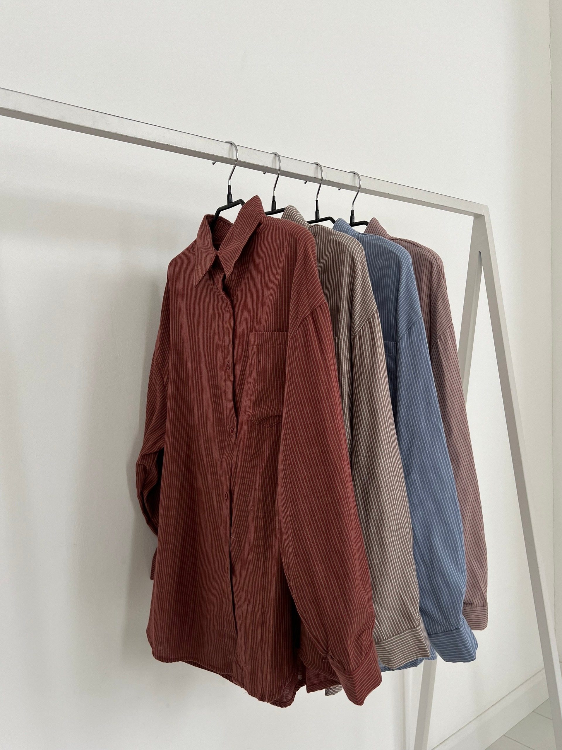 Рубашка NJ 9351 полоска