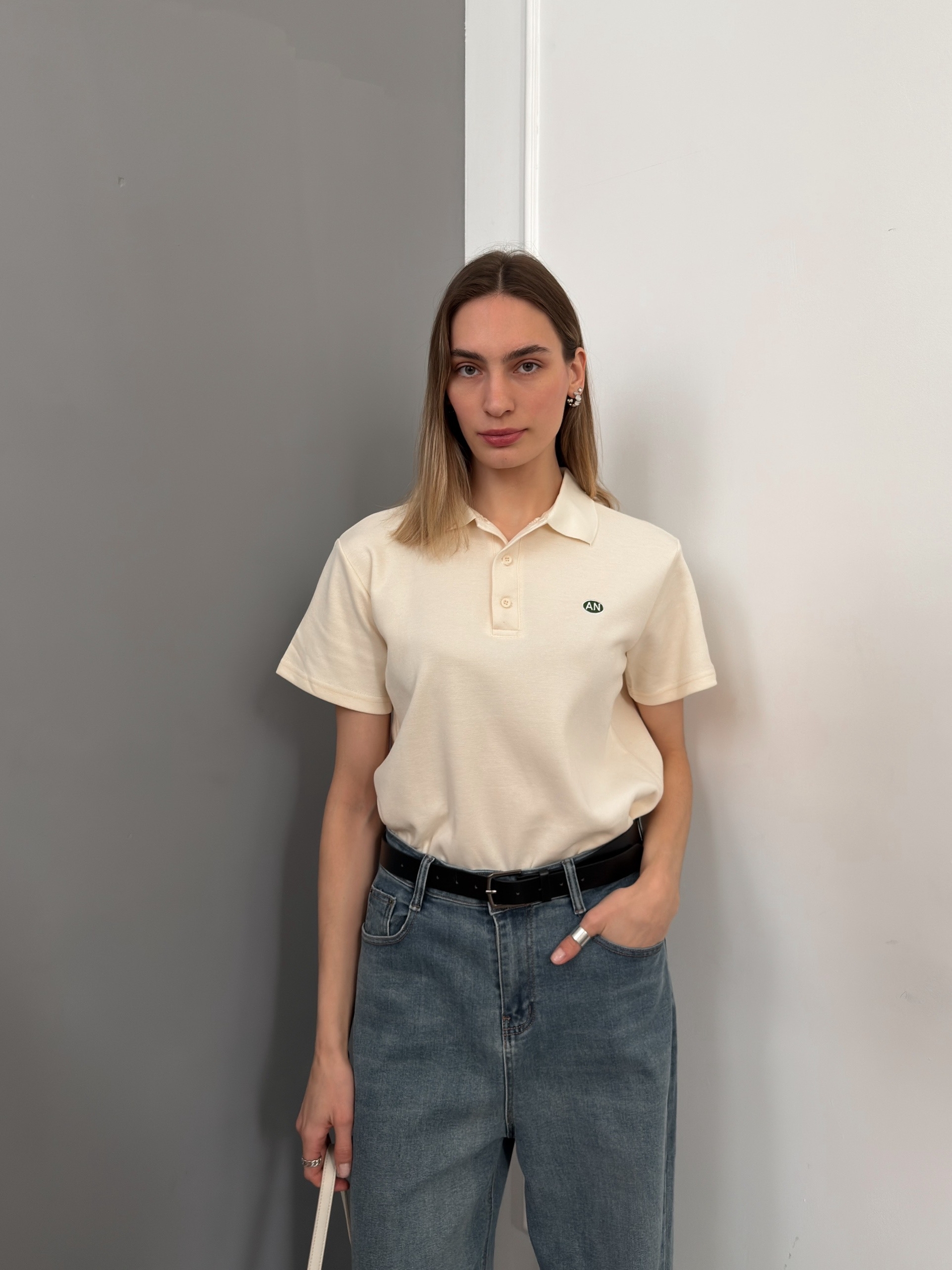 Футболка поло shandu 9184 нашивка