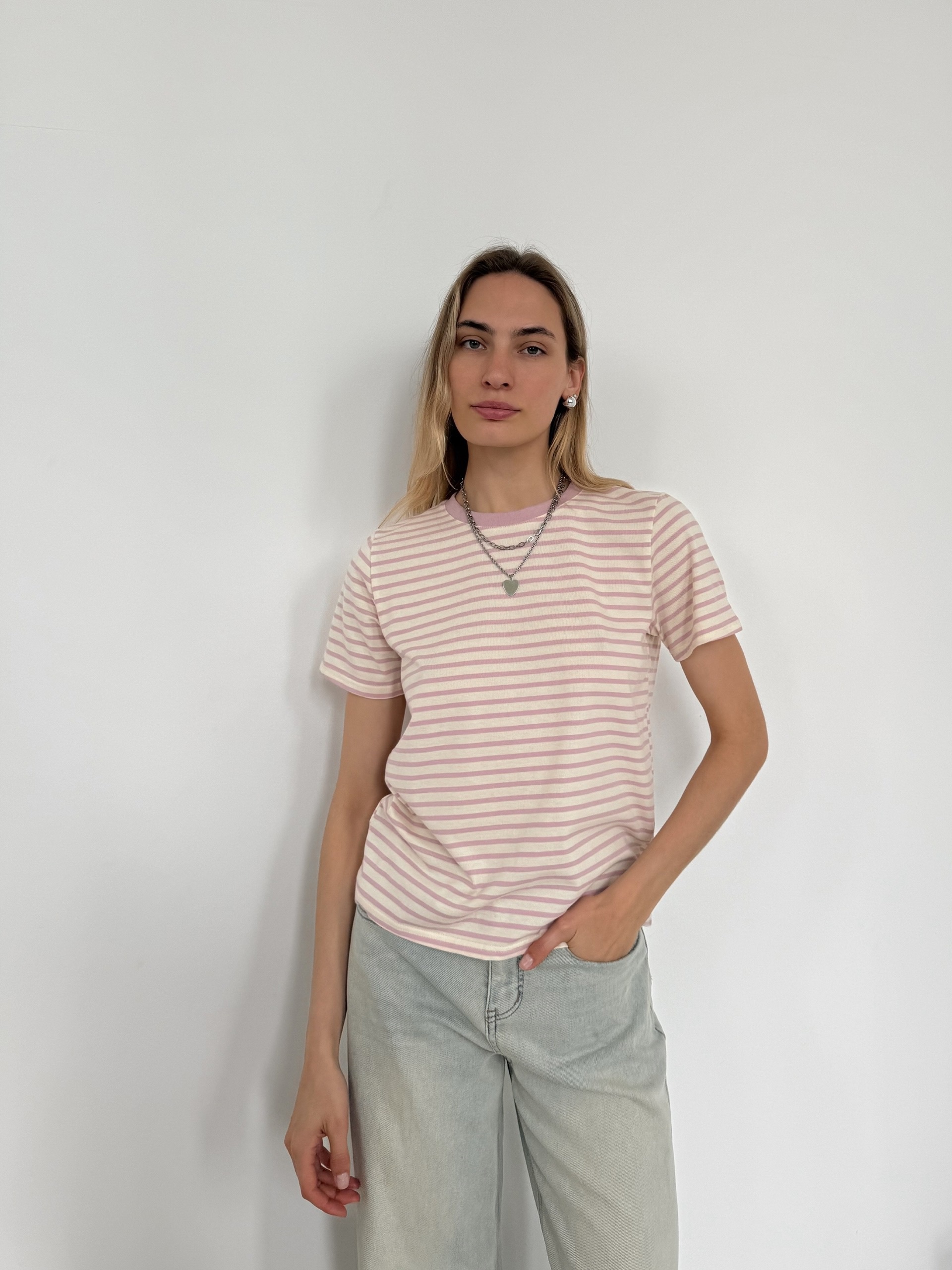 Футболка A.Studio 8355 в полоску