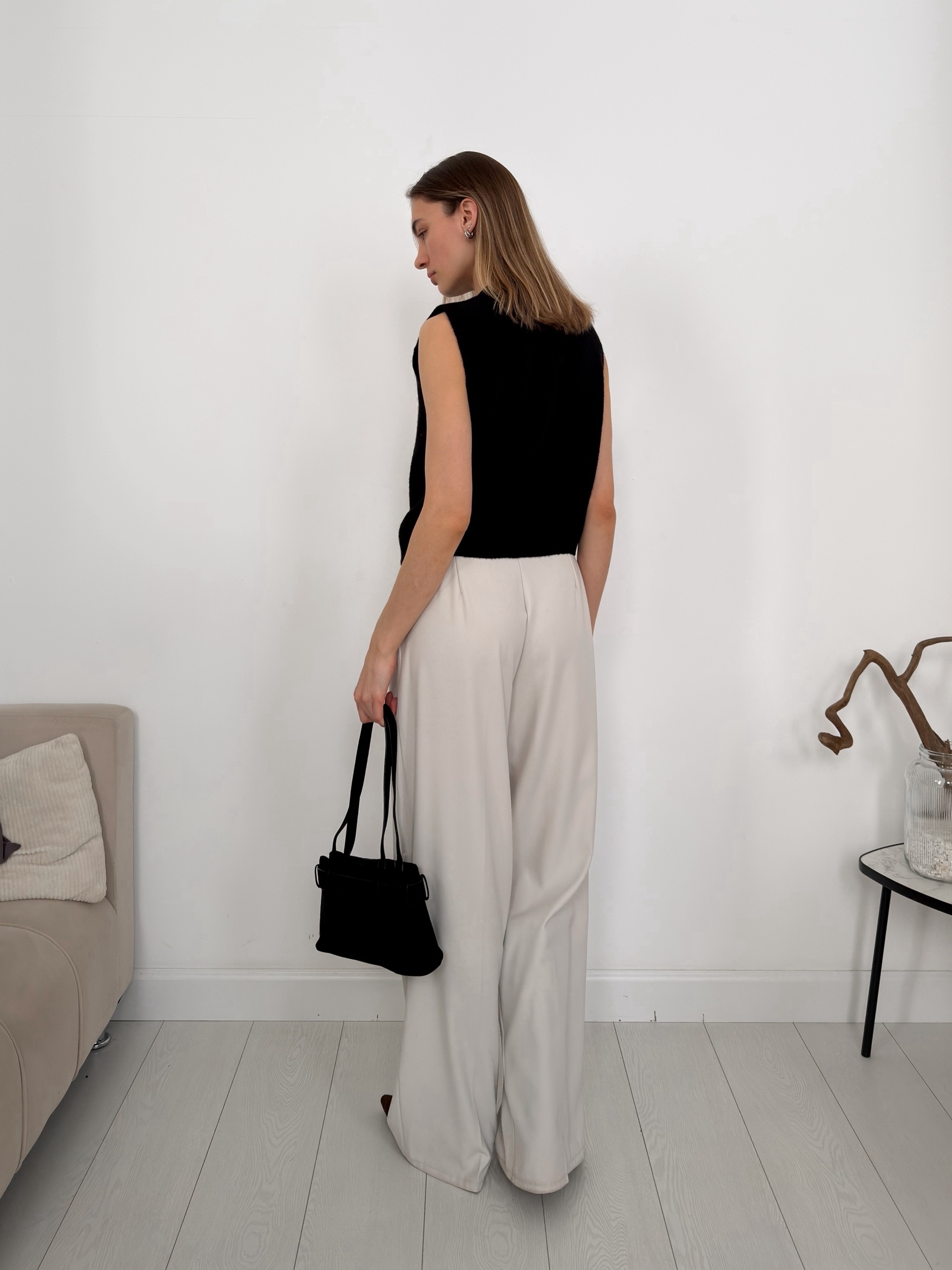 Жилет 308 в рубчик трикотаж