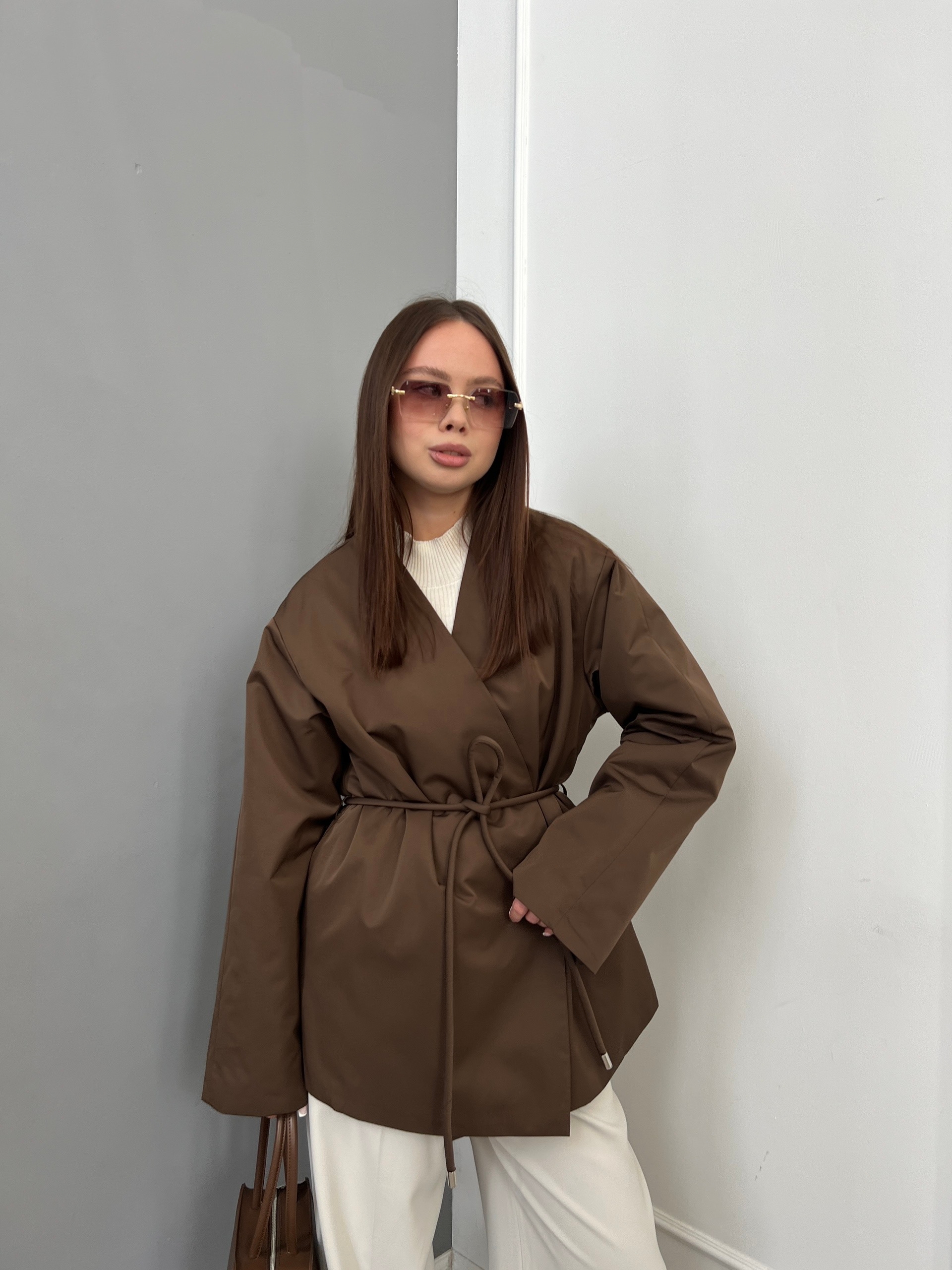 Куртка W 5993 с пояском