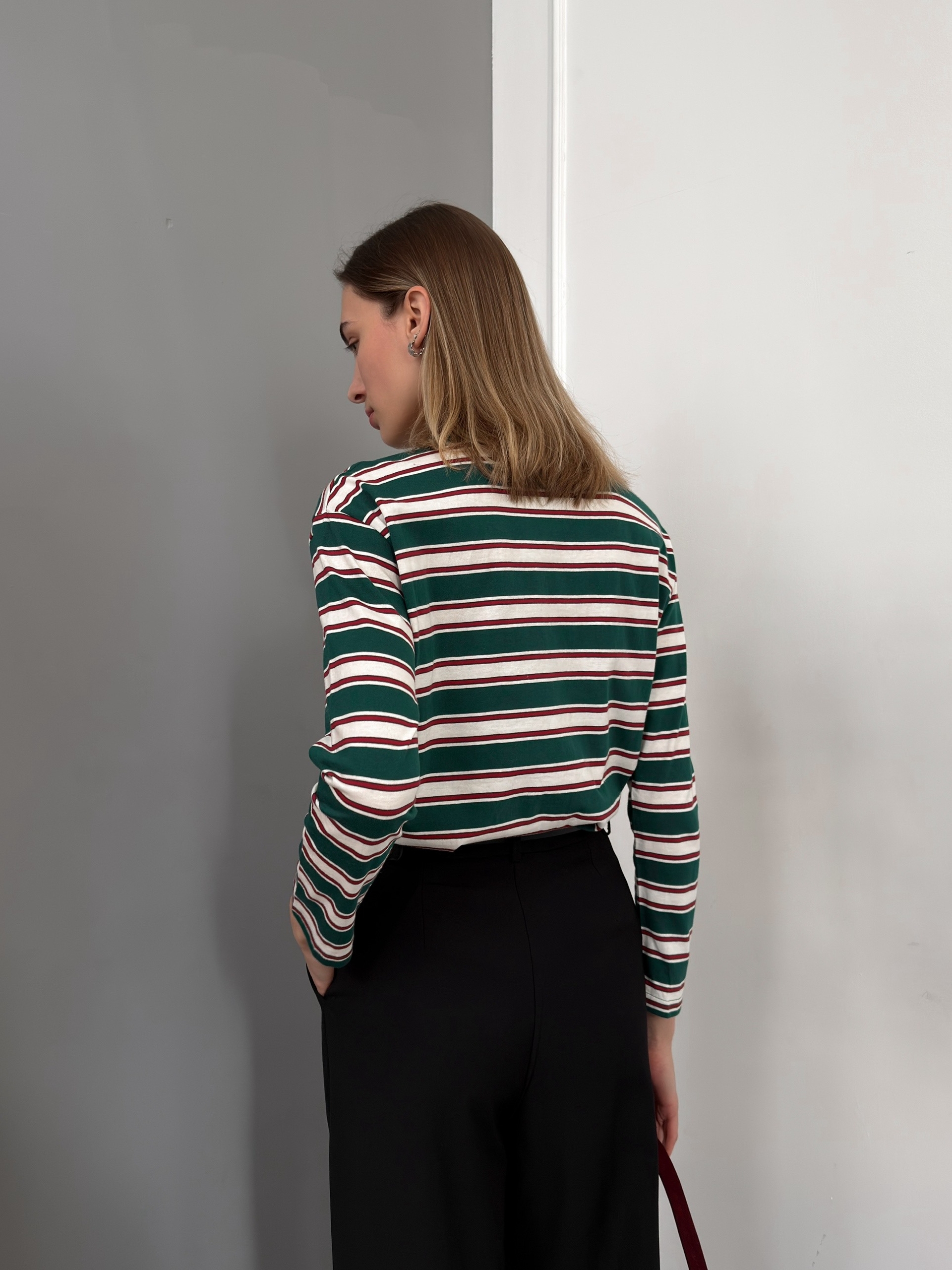 Лонгслив ROOM 25507 полоска плечи