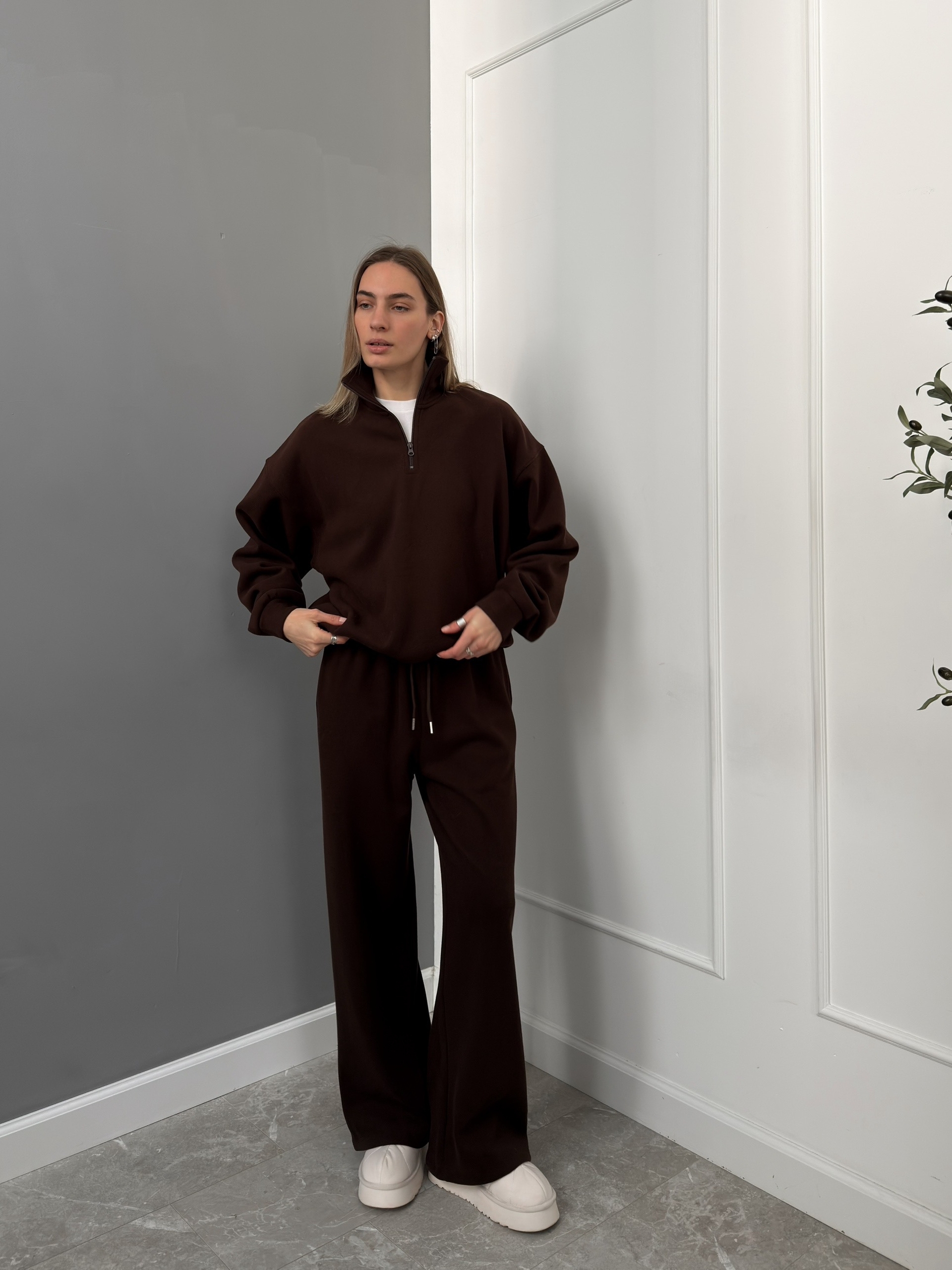 Костюм Cosmc 960 свитот ворот на молнии+брюки флис