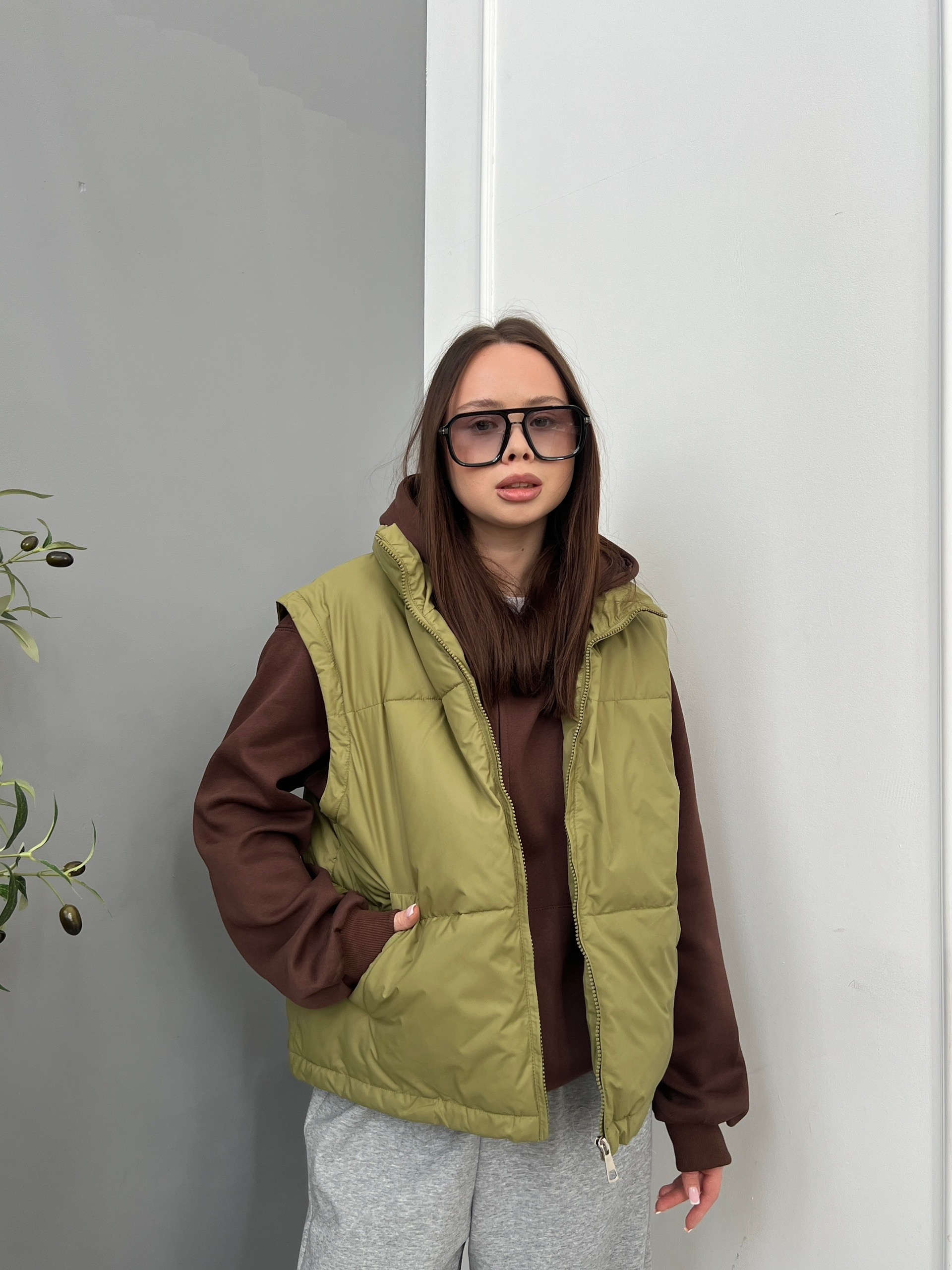 Куртка-жилетка Korea A26 короткая