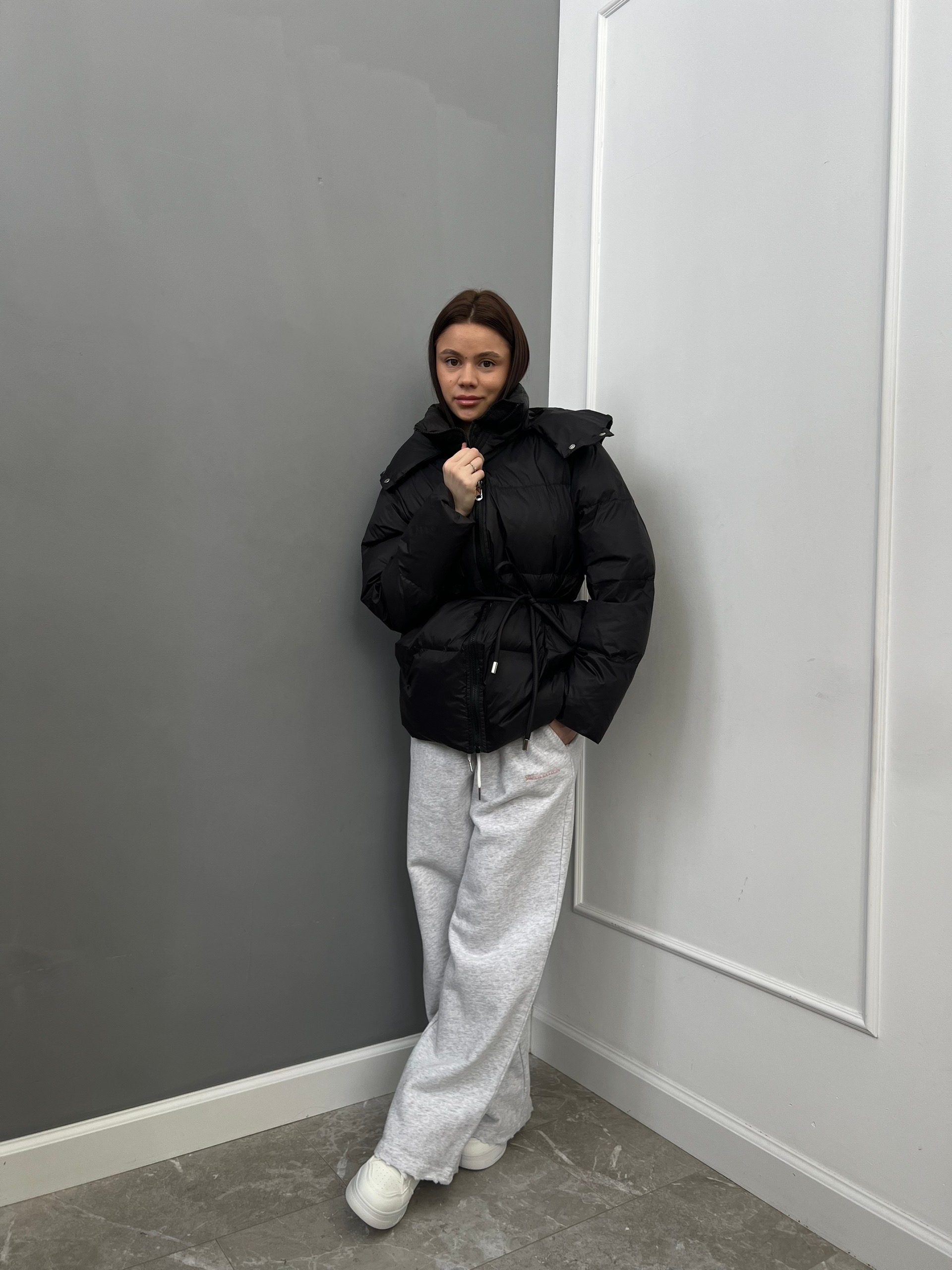 Куртка W 5983 с пояском