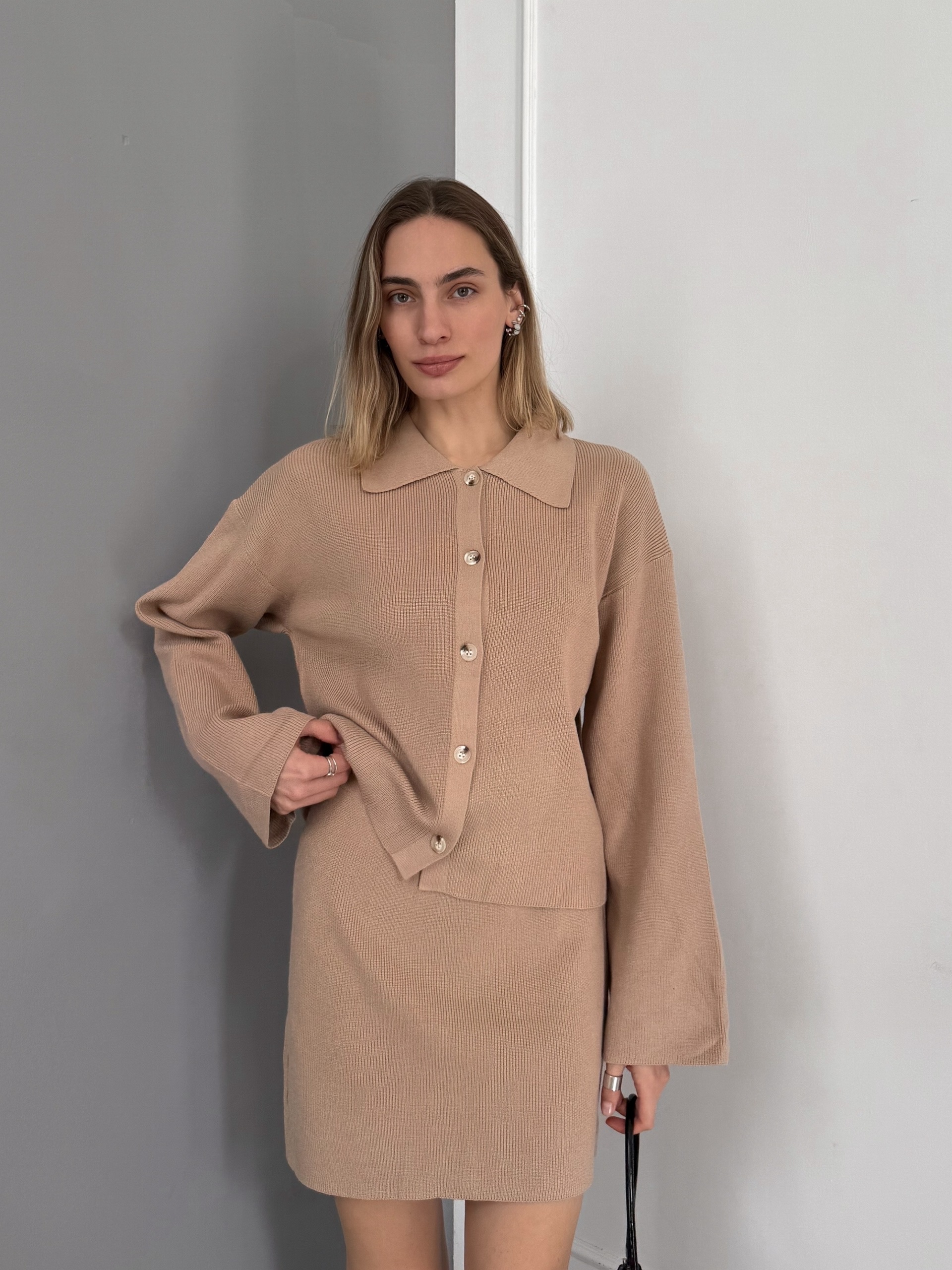 Костюм Dior 90105 кофточка на пуговках+юбка