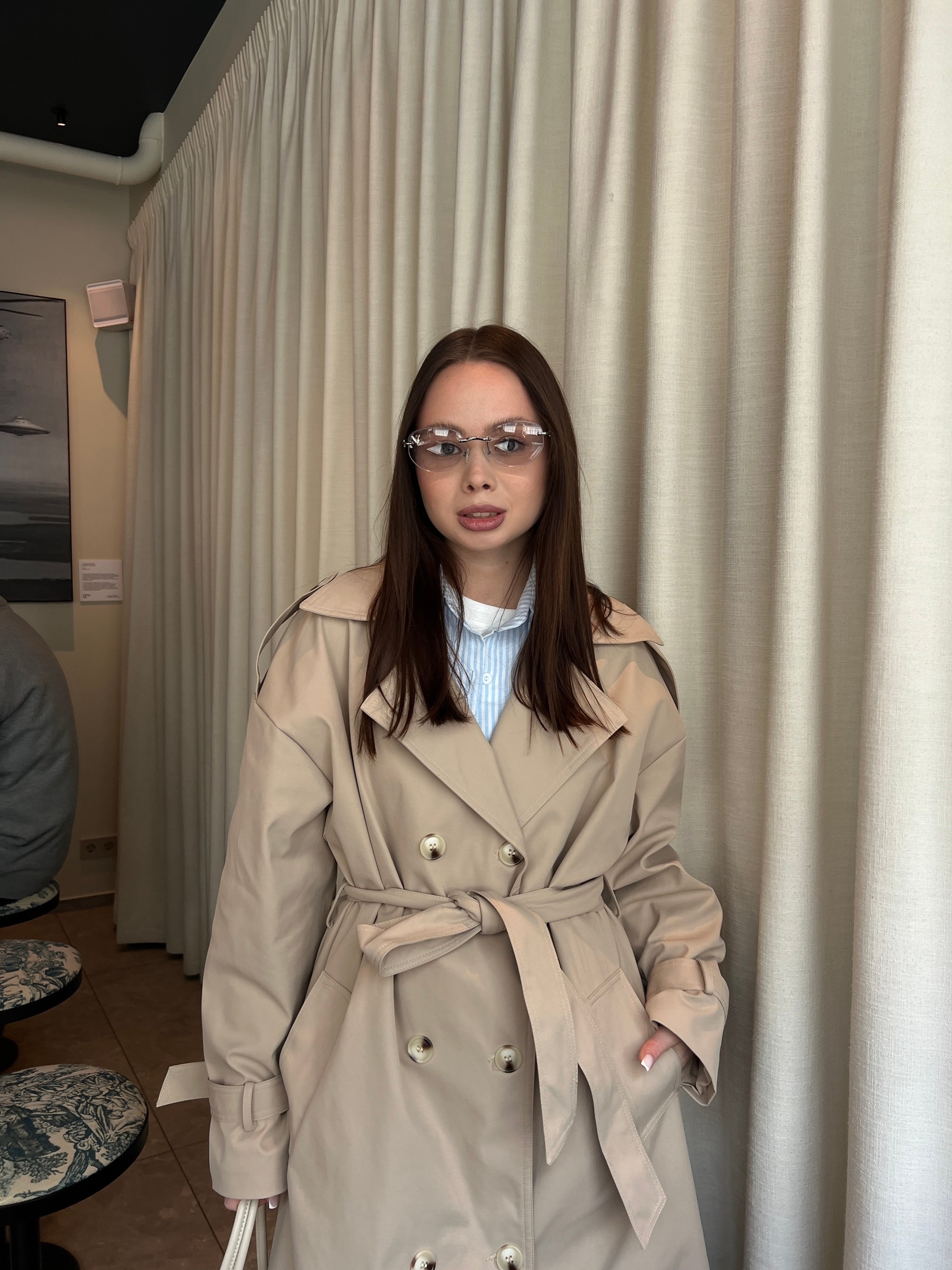 Тренч H 660-1 длинный