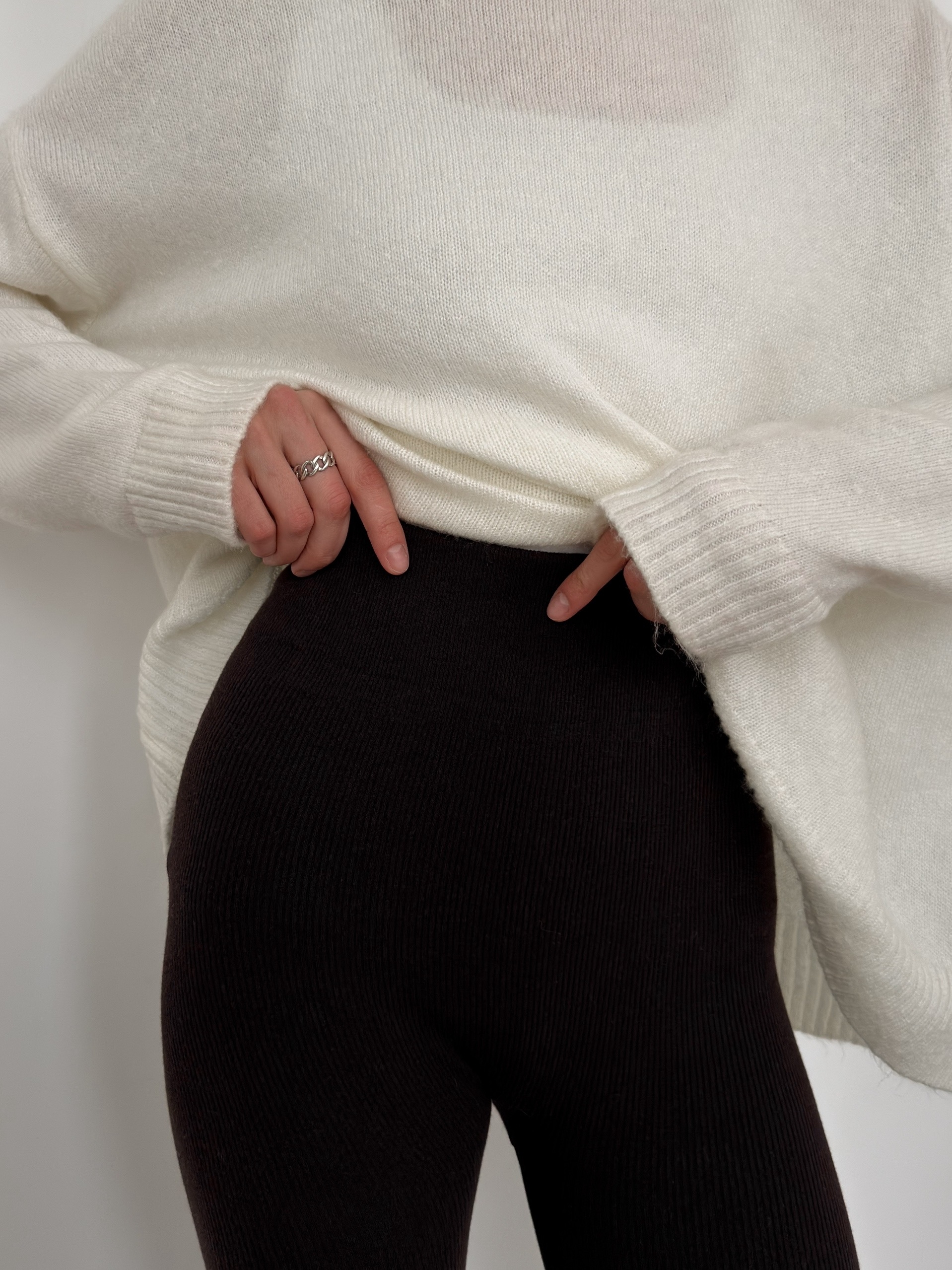 Лосины W300 в рубчик мех