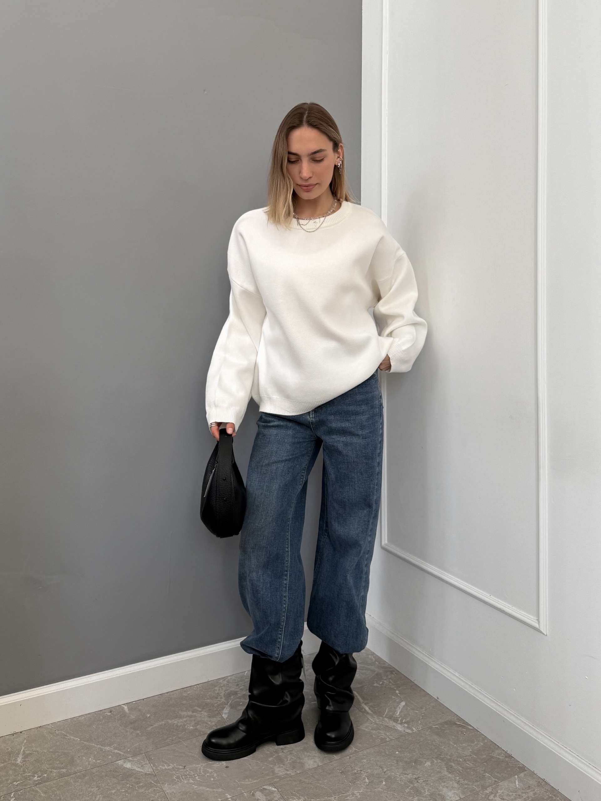 Джемпер Fashion 112 удлиненный низ