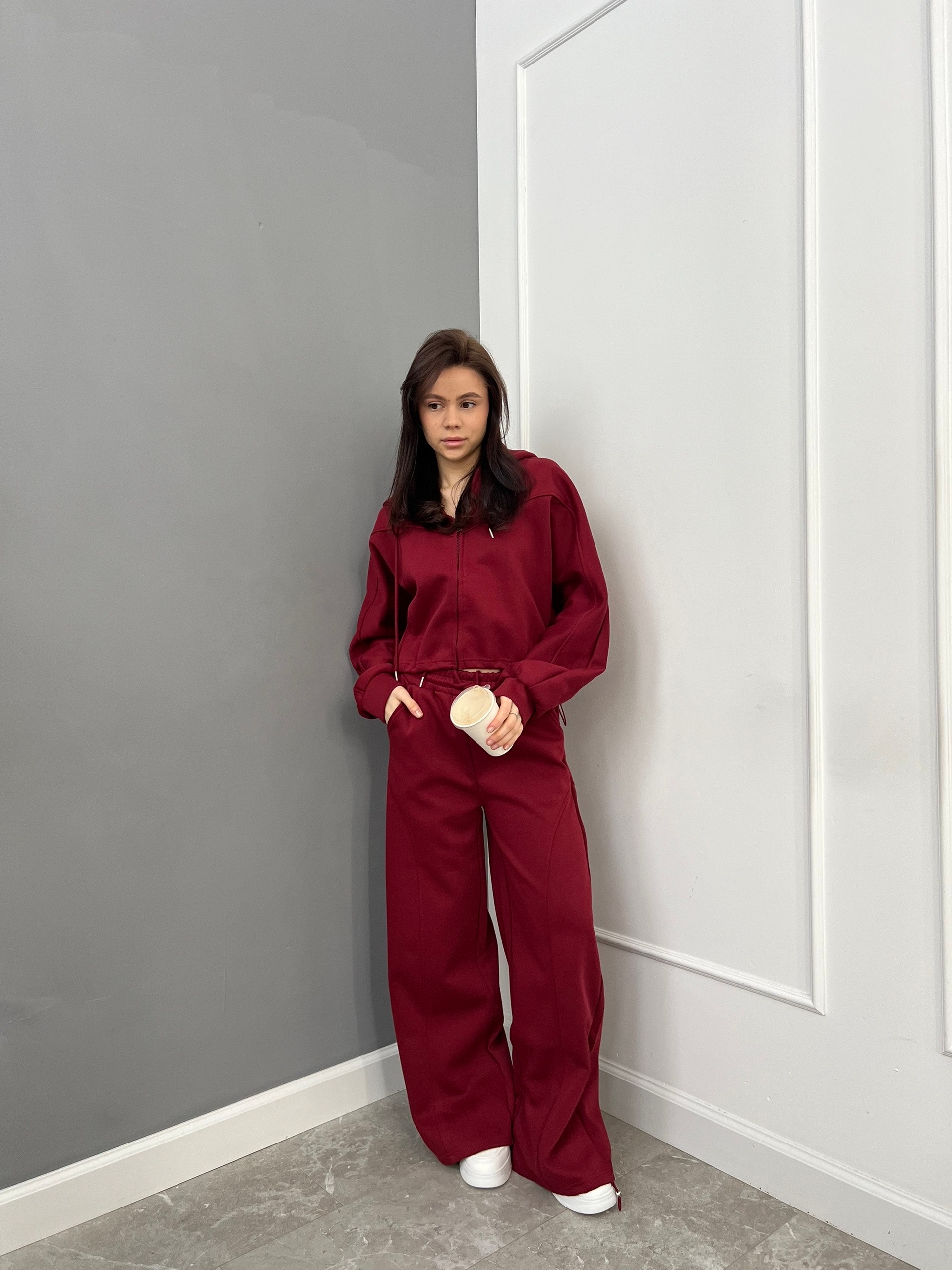 Костюм Korea F760 кофта+брюки строчка