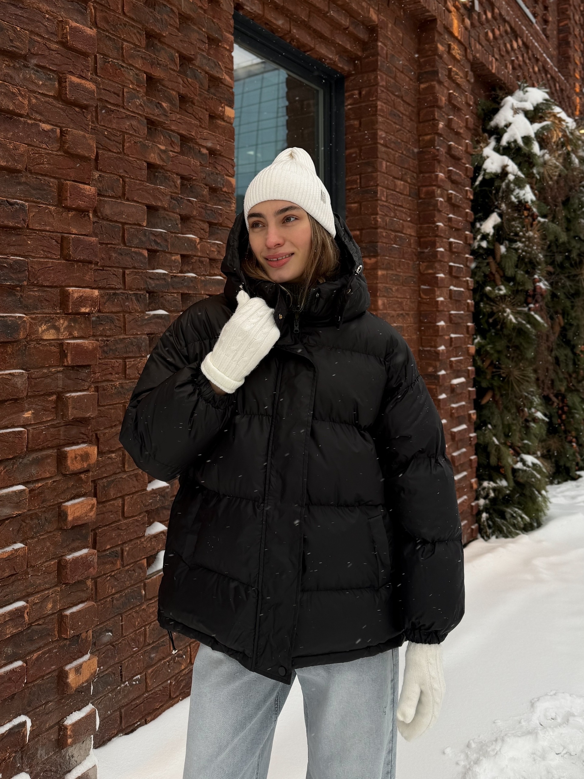 Куртка Nana 88117 короткая затяжка внизу