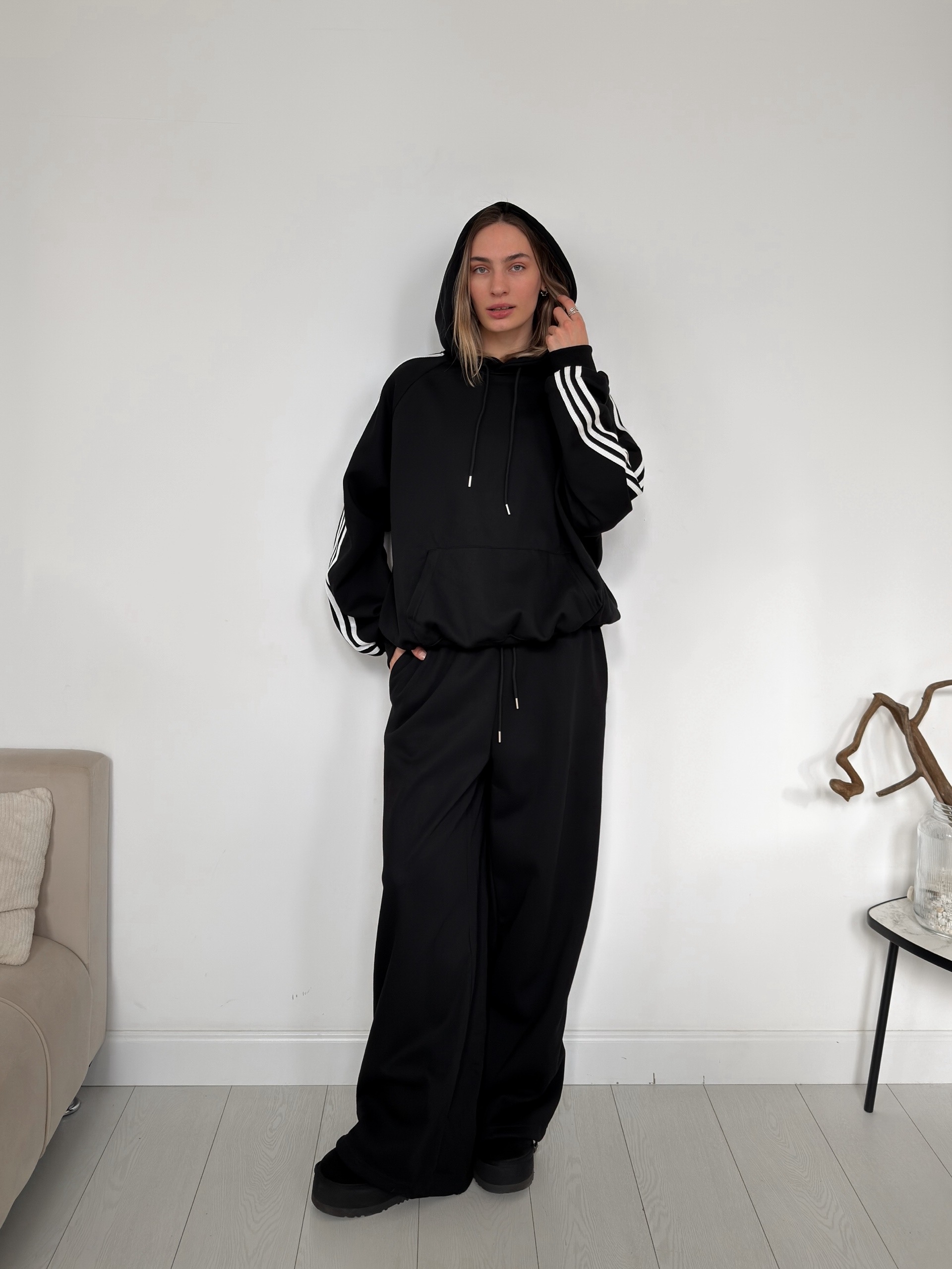 Костюм R Studio 9848 толстовка+брюки три полоски