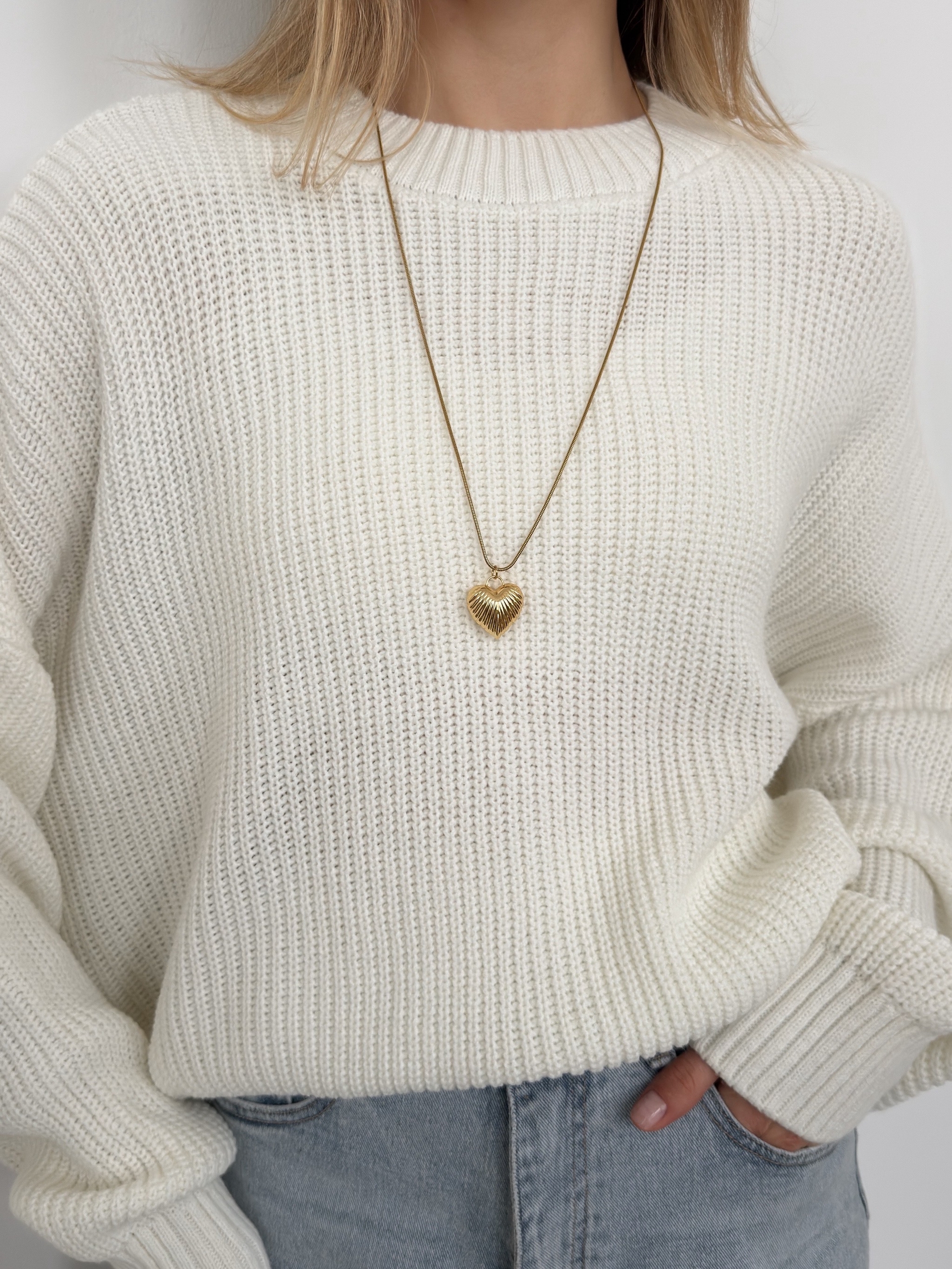 Подвеска сердце на цепочке