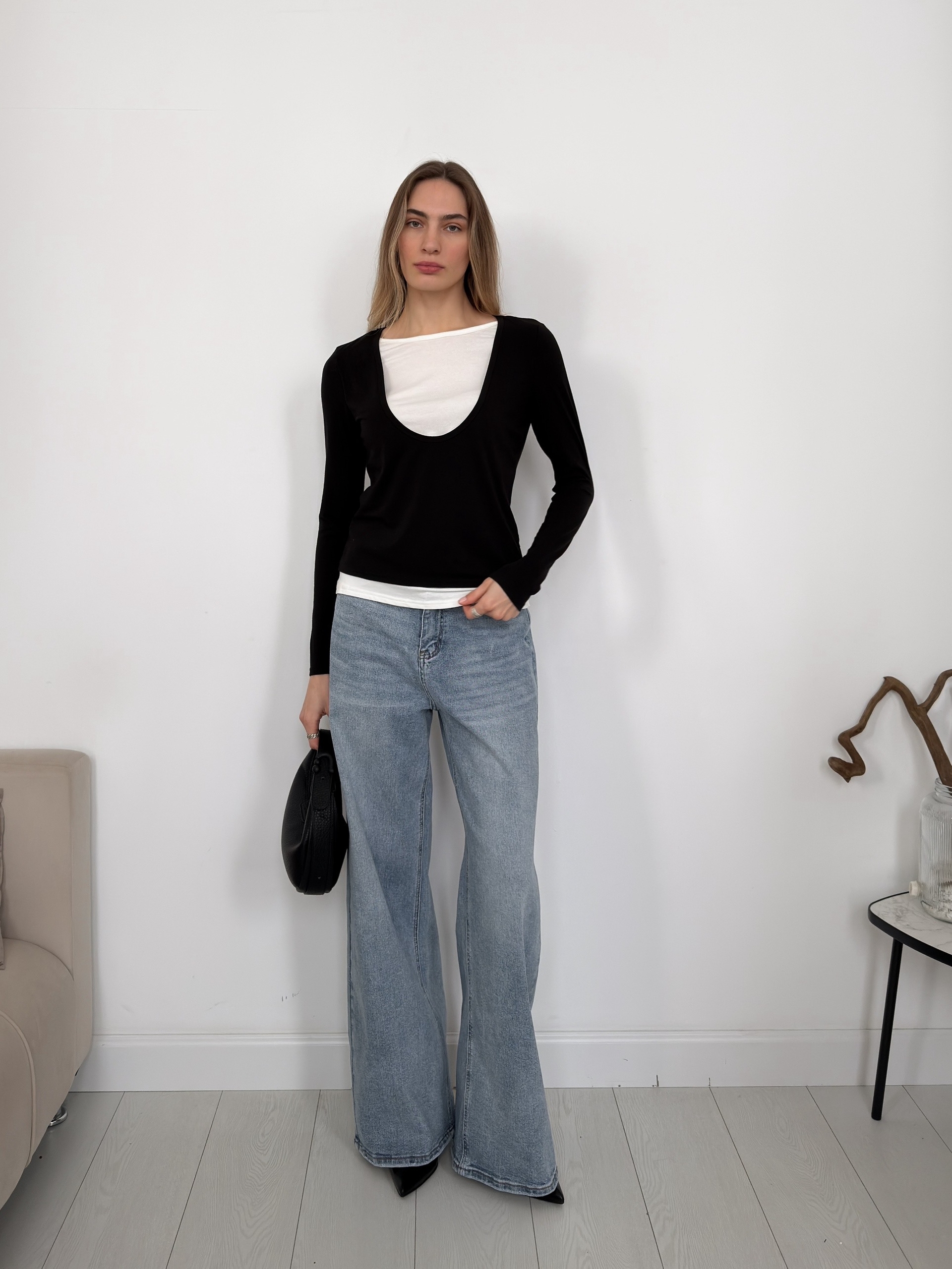 Лонгслив двойной morethan