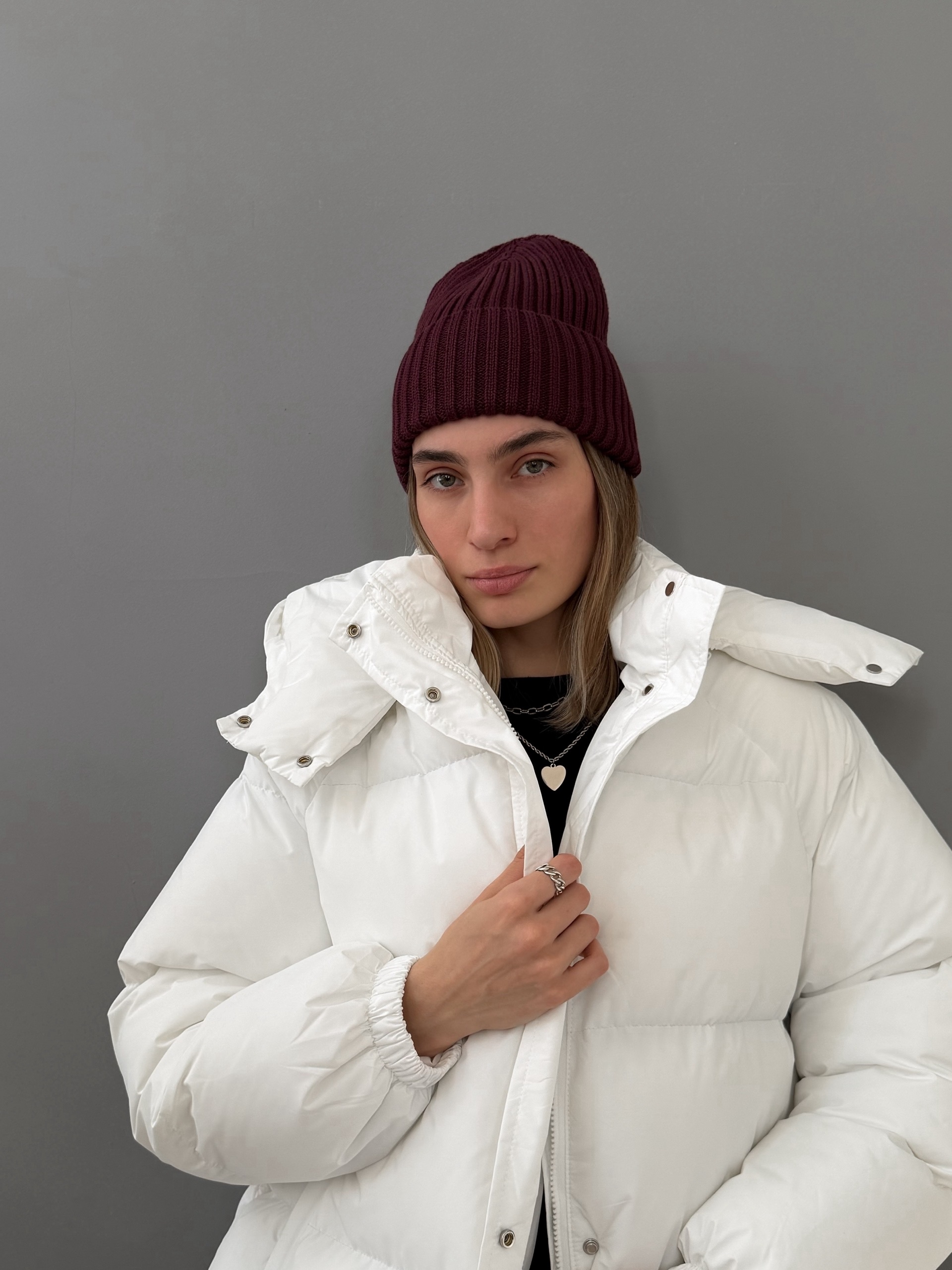 Шапка высокий подворот флис