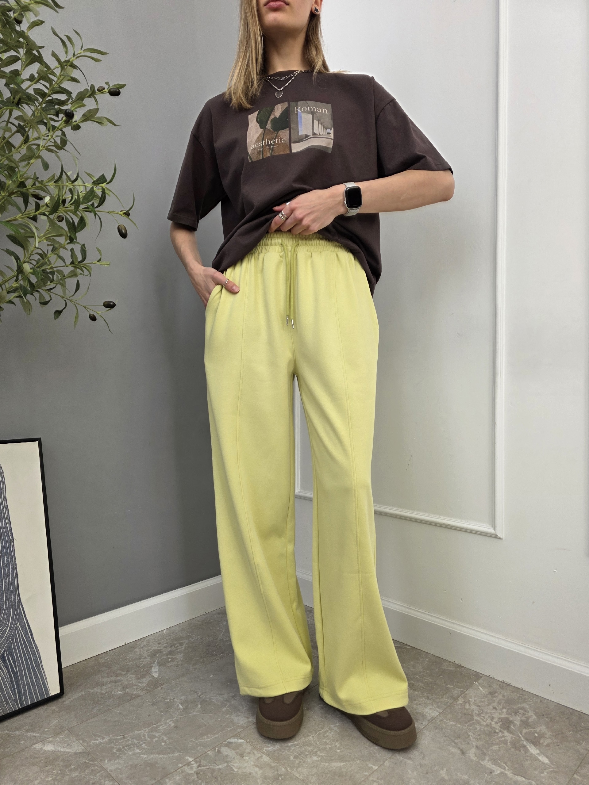 Брюки спорт NJ 5595 строчка