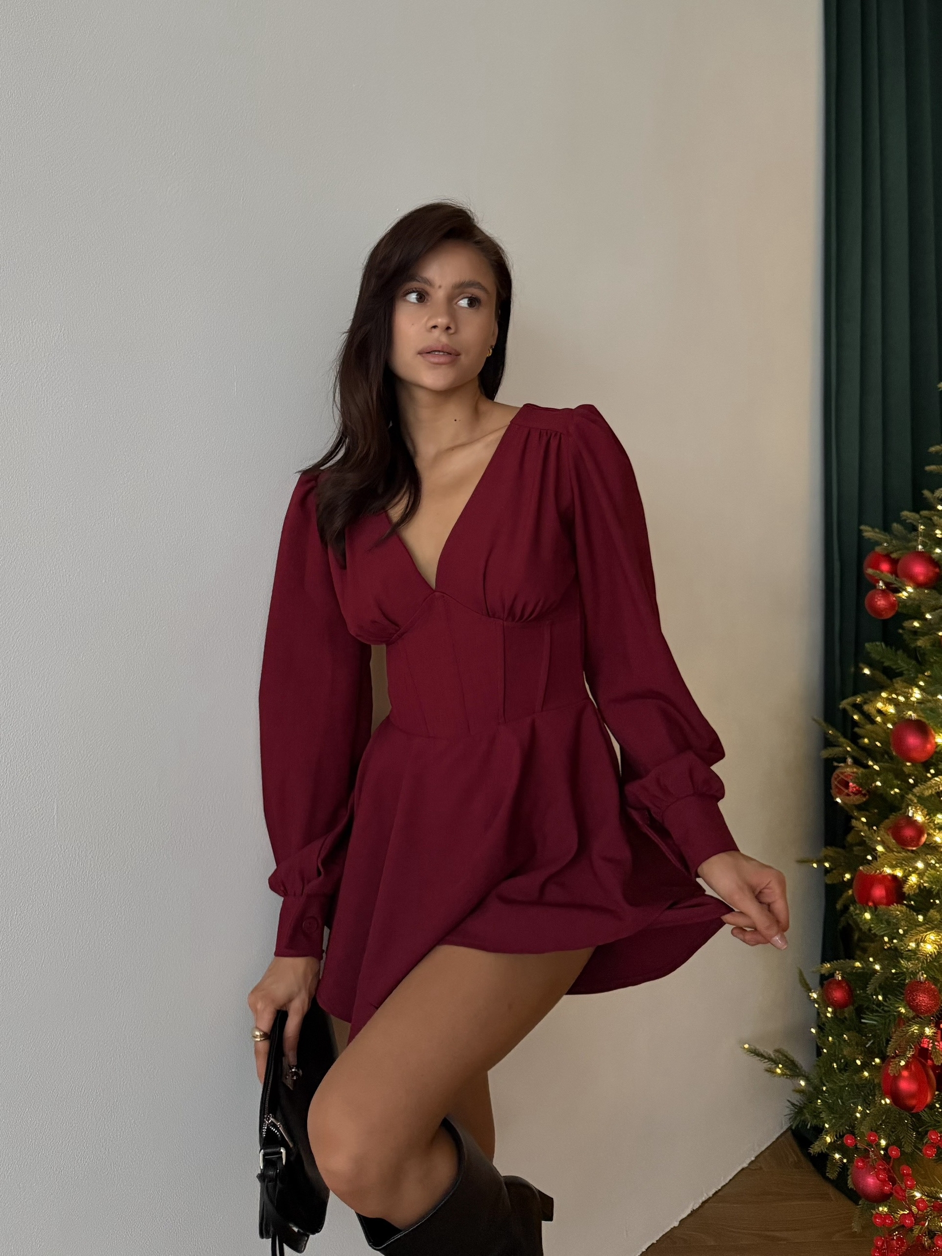 Платье-комбинезон Perfemme пуговки на рукавах