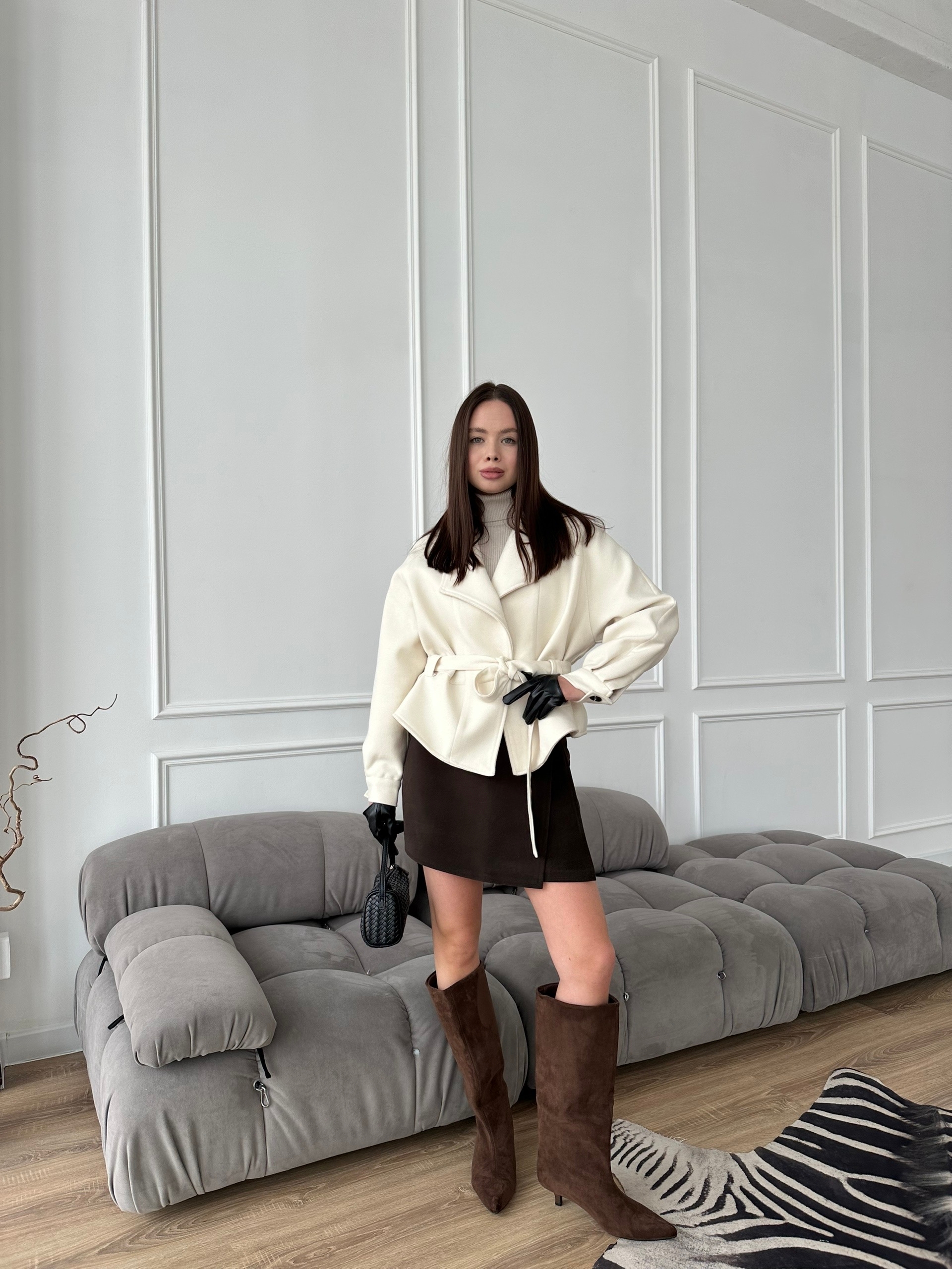 Пальто короткое 8859 XLDIAN