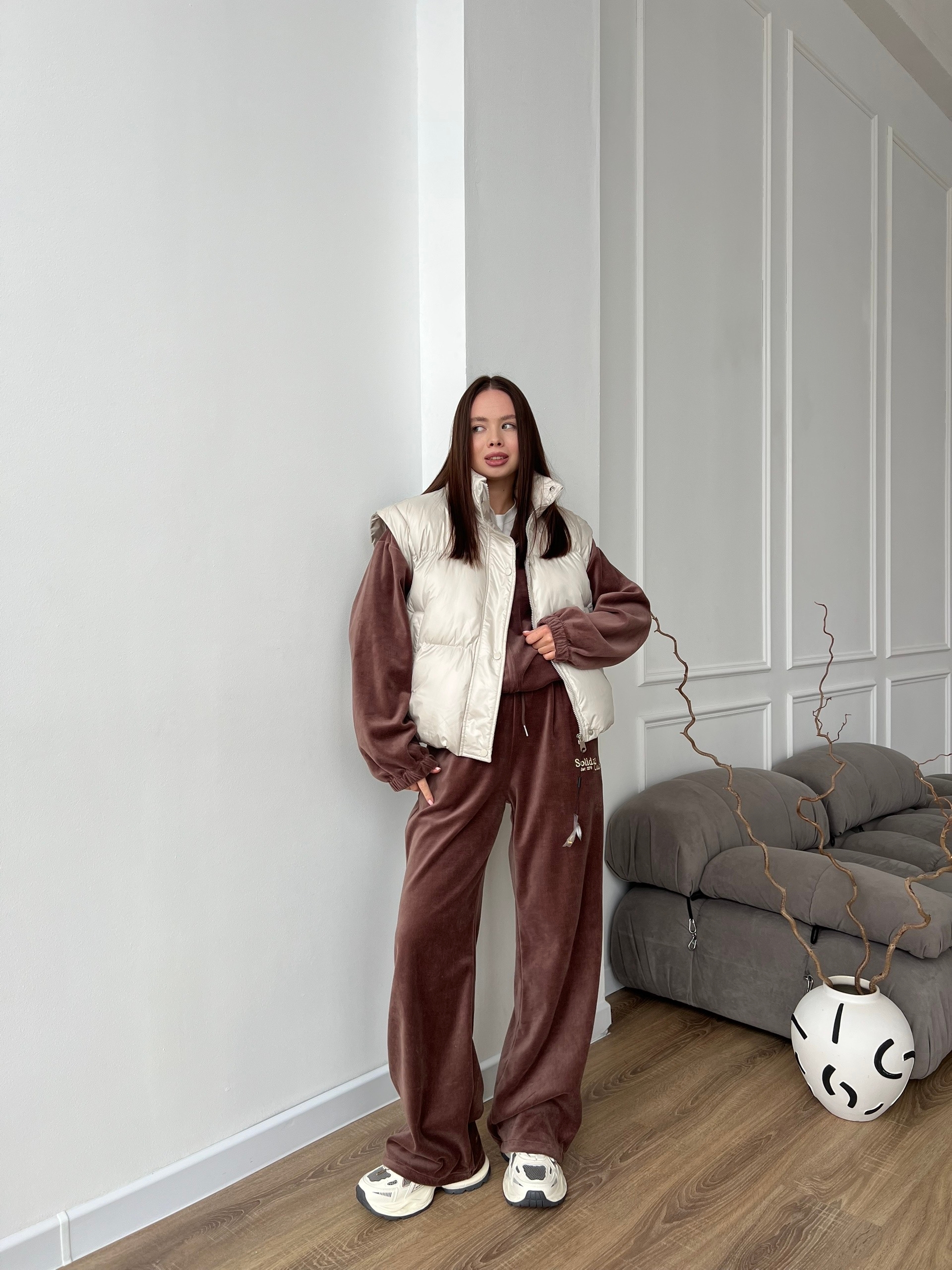 Куртка-жилетка W5951 короткая