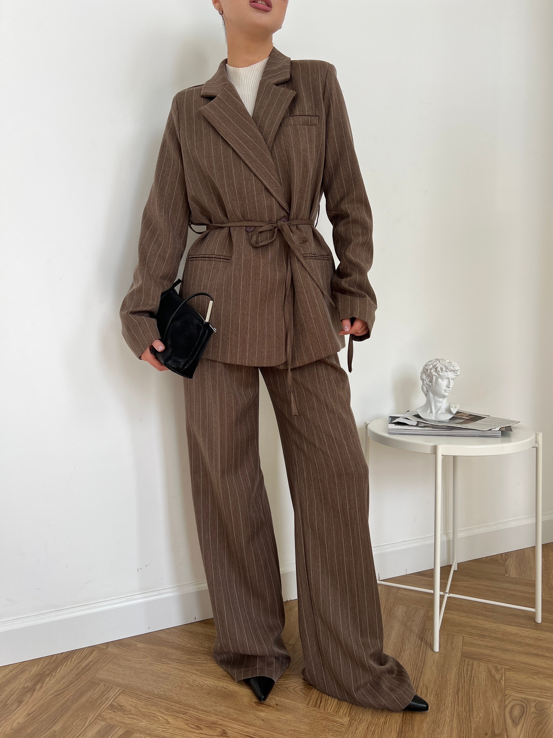 Костюм The Vibe жакет+брюки в полоску