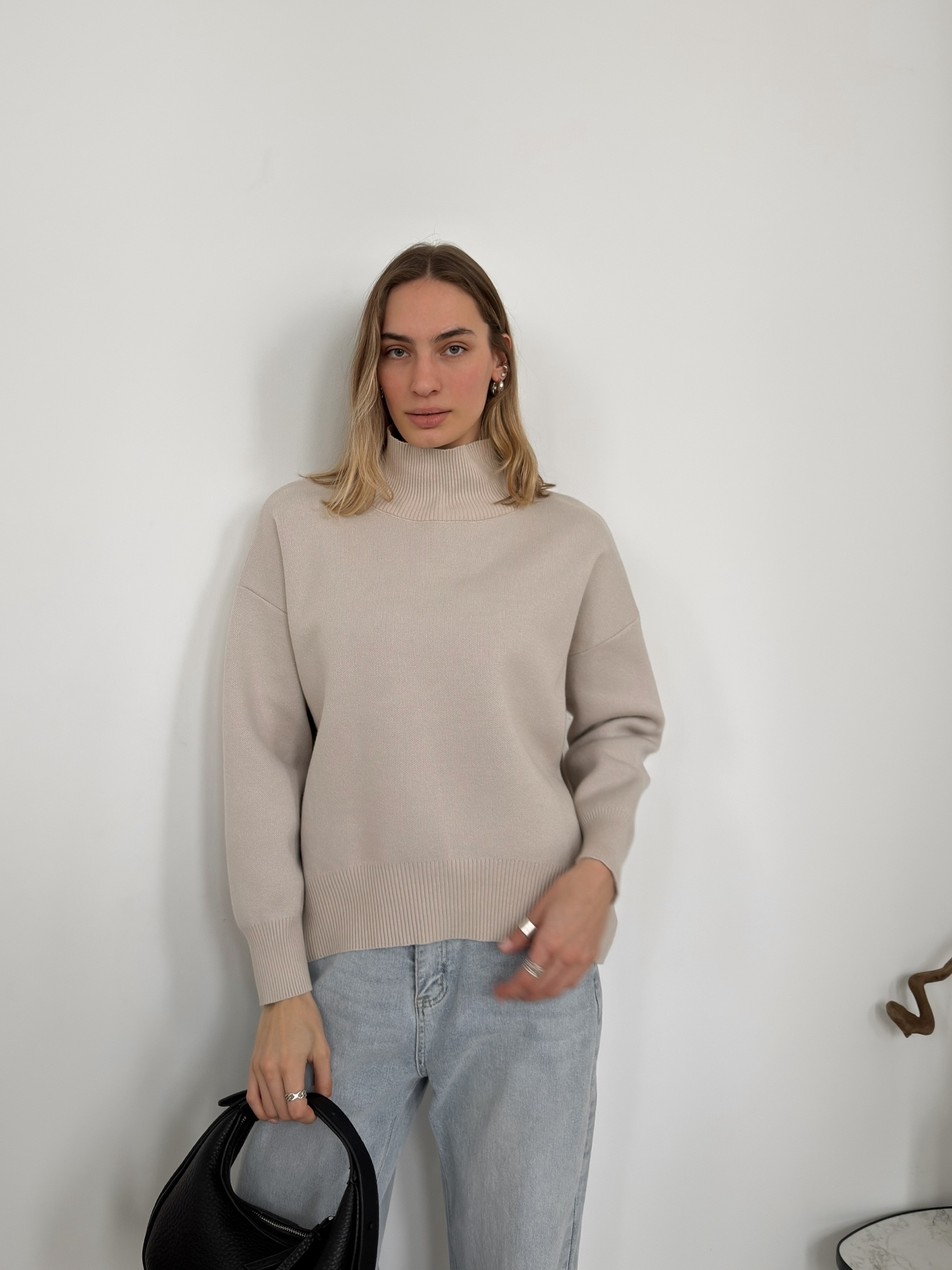 Джемпер Korea 2525999 ворот в рубчик