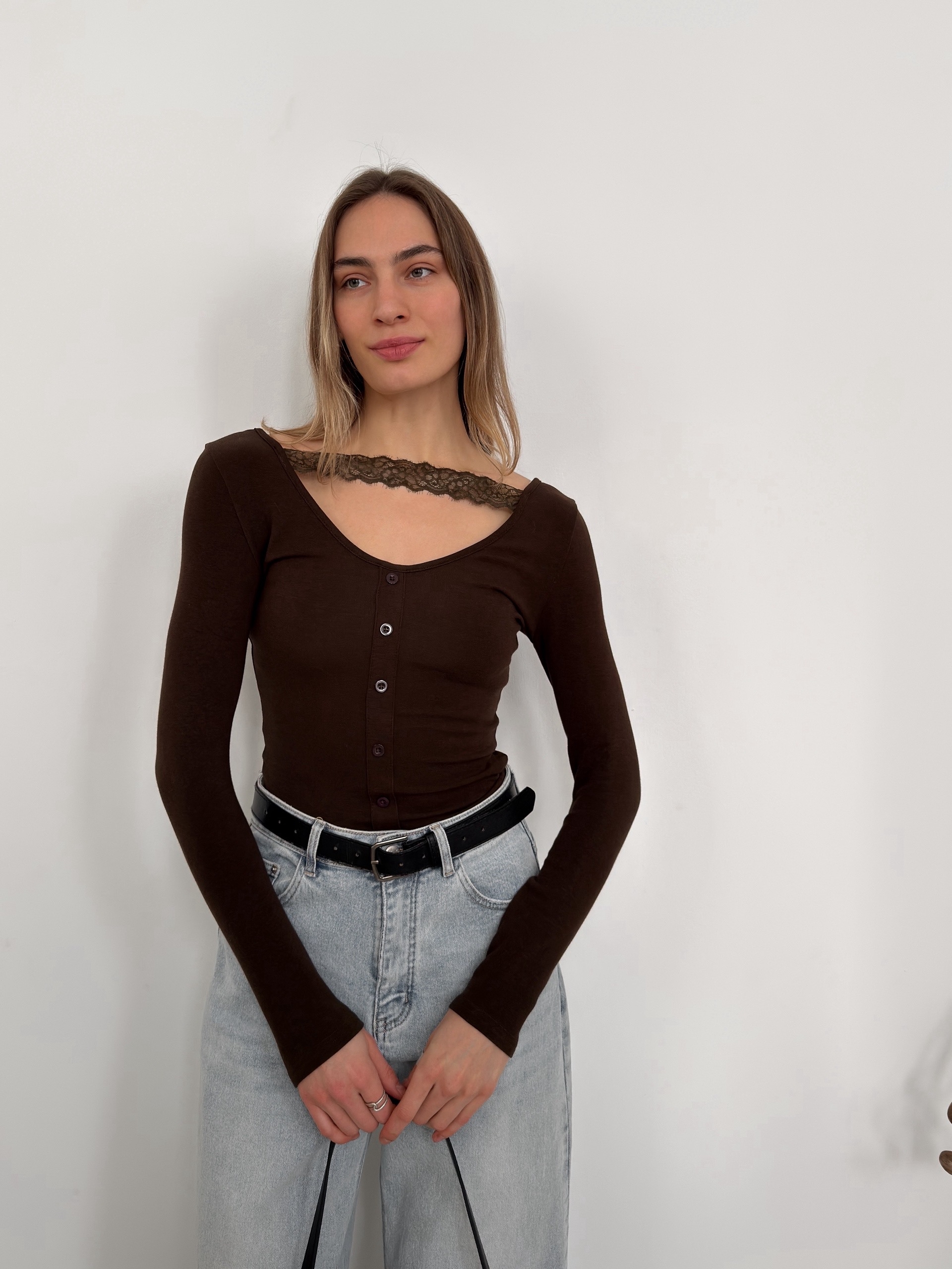 Кофточка  LY Studio B97-1272  кружево пуговки