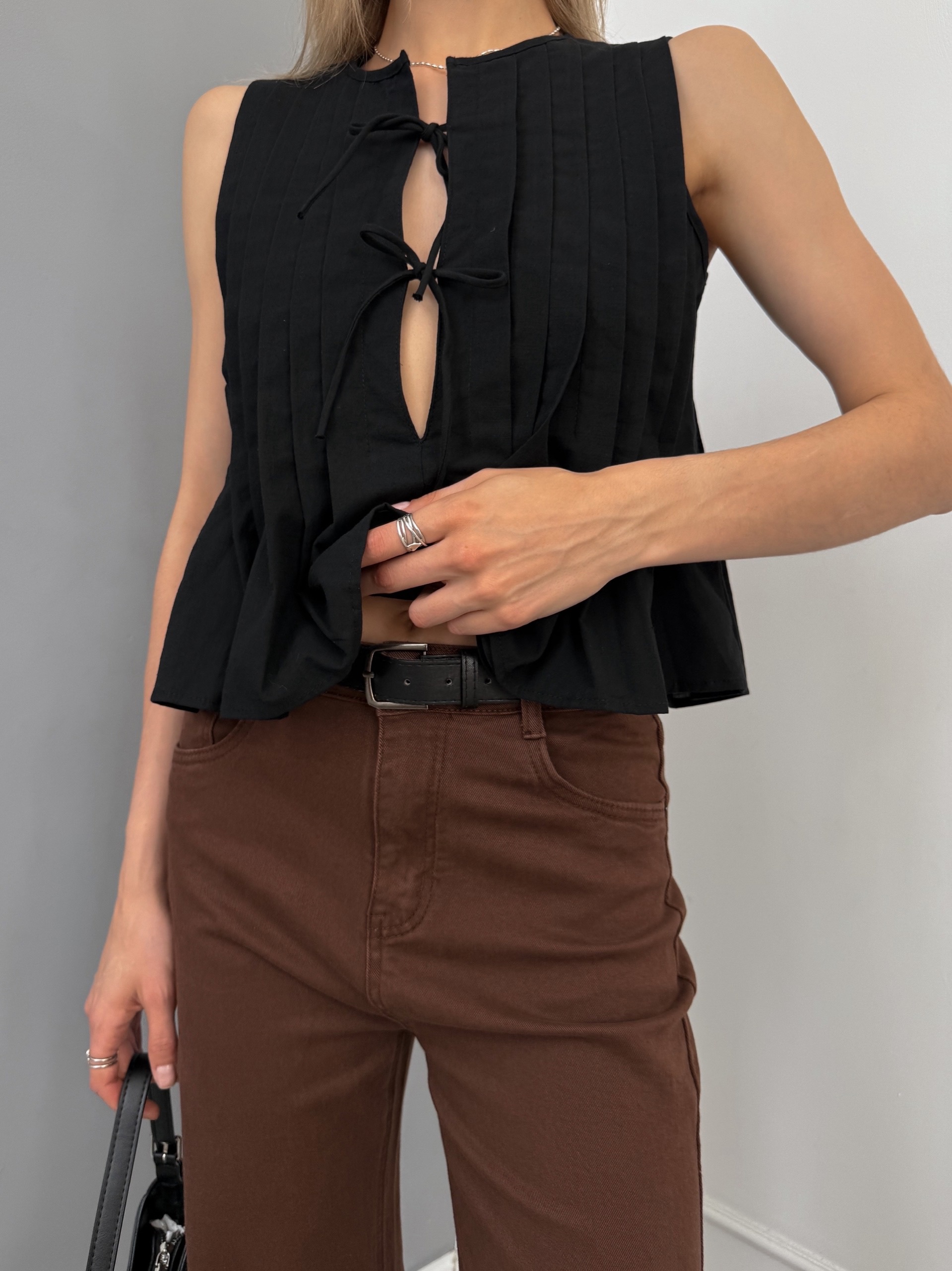 Джинсы Praisejeans F6350 коричневые трубы
