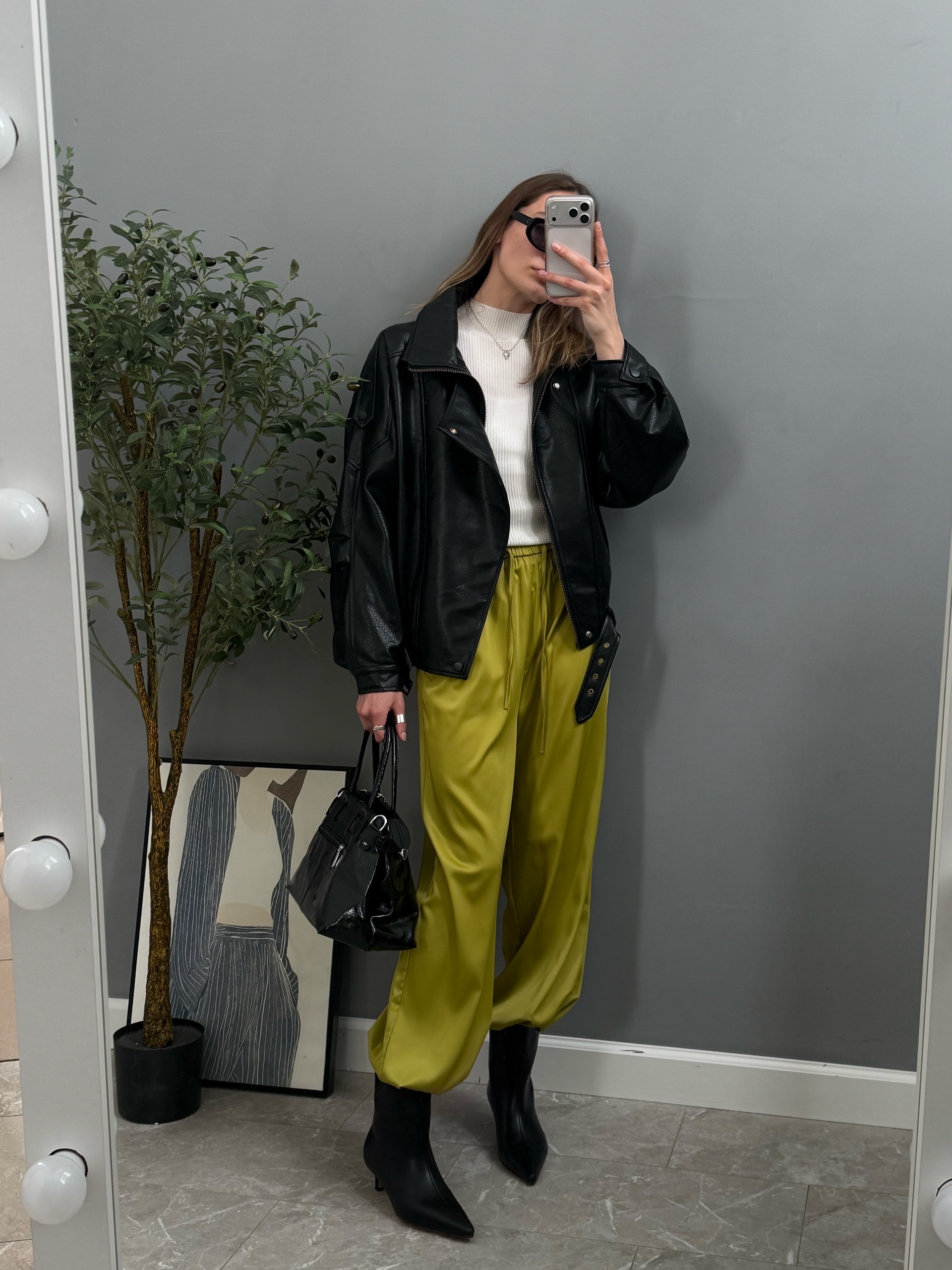 Кожанка H 636  двойной ворот