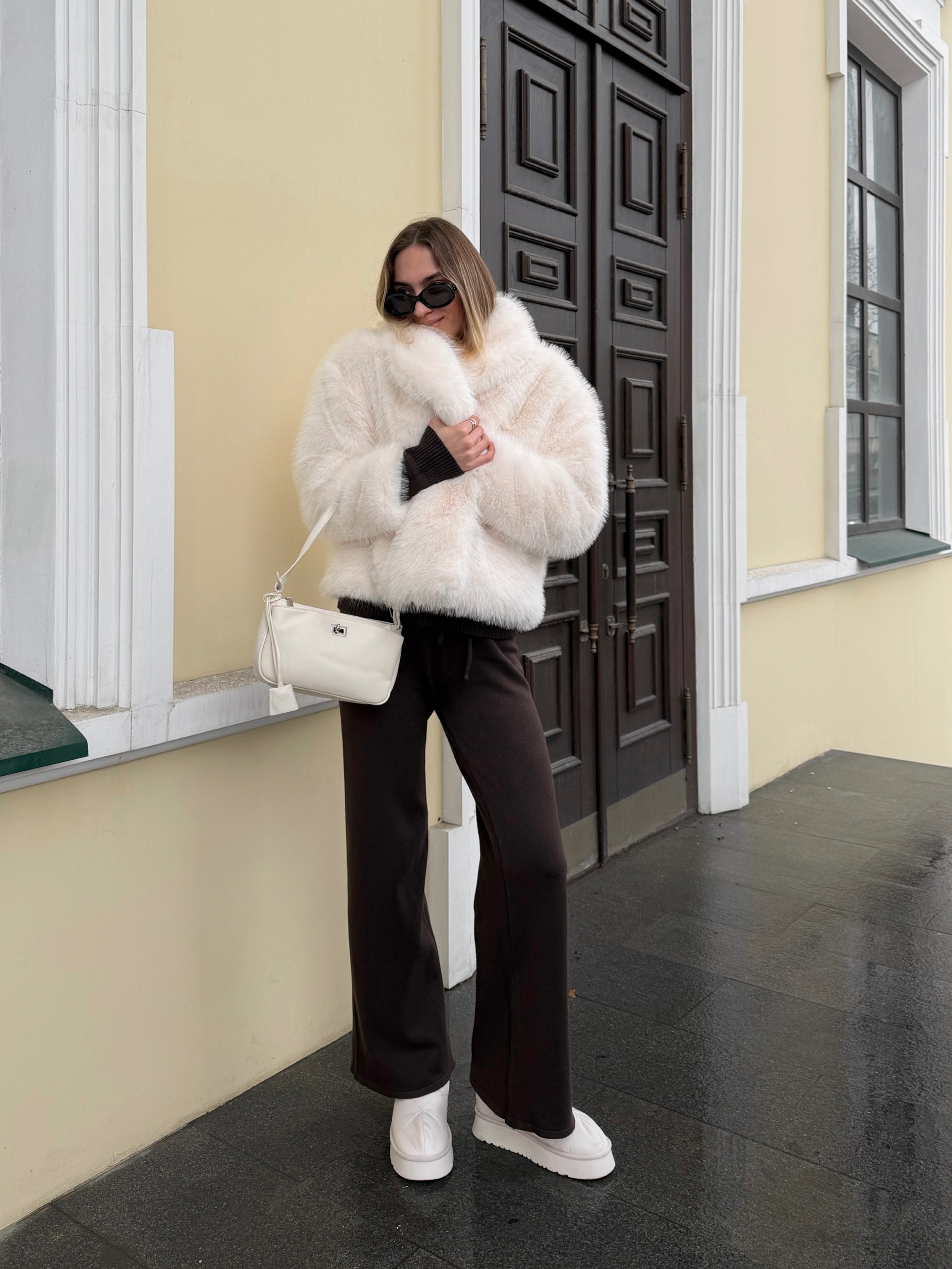 Шуба Xuancai короткая на кнопке