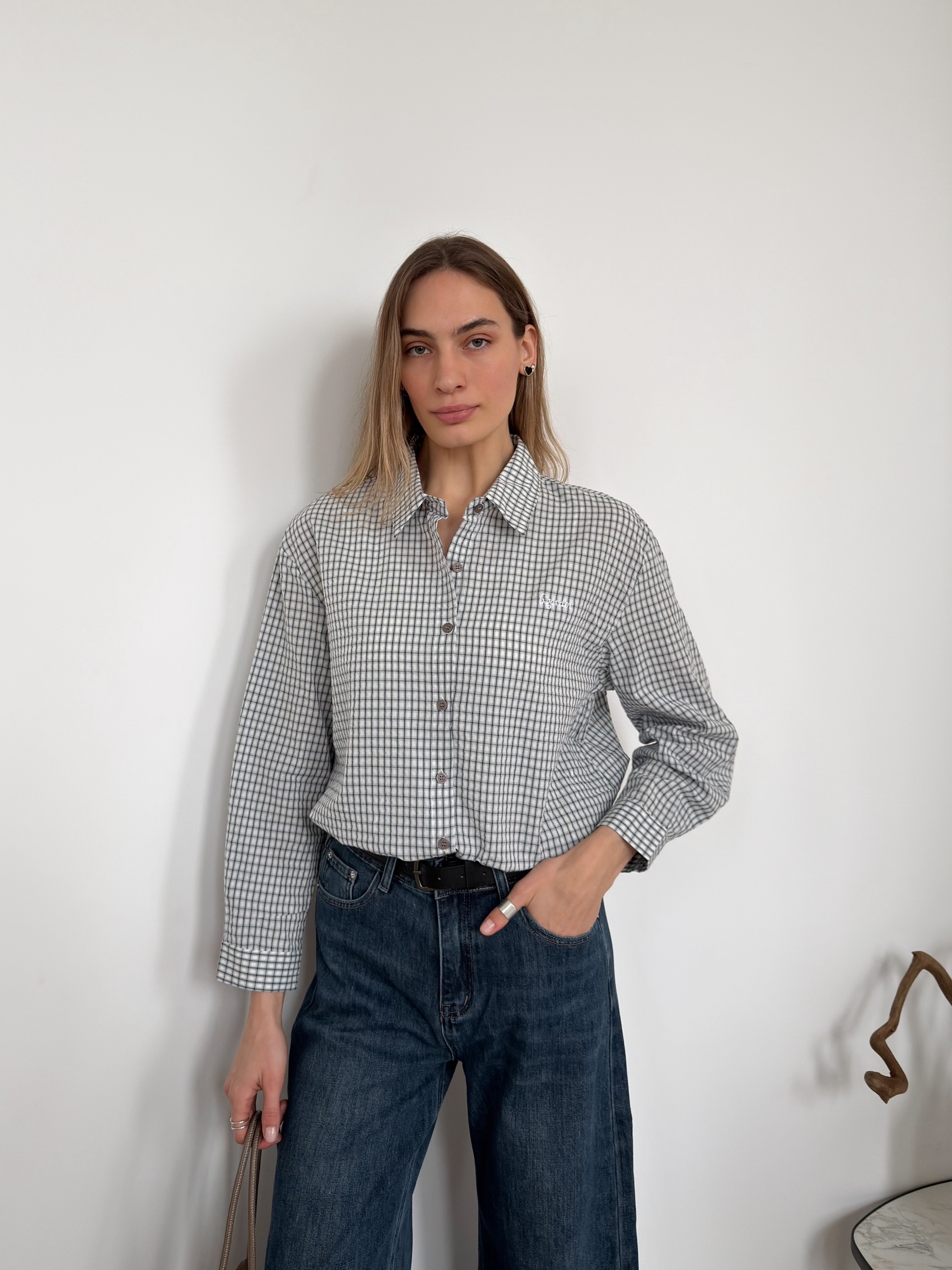 Рубашка blueberry 2661 клетка