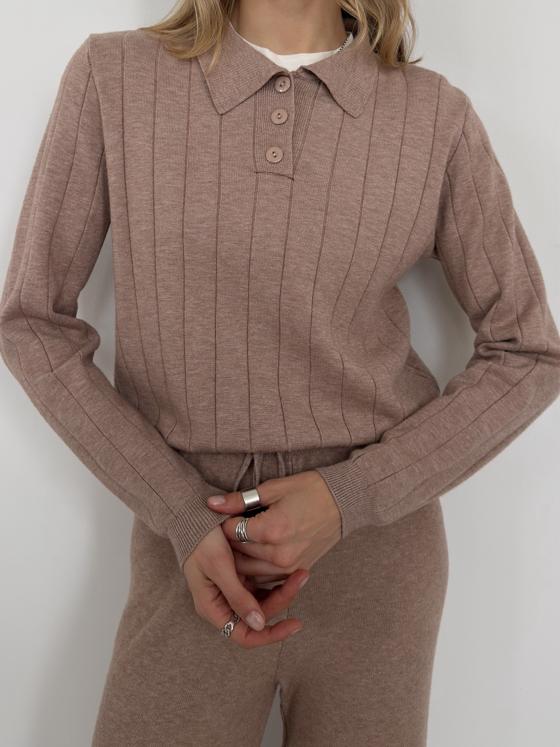 Костюм 2551 джемпер поло+брюки