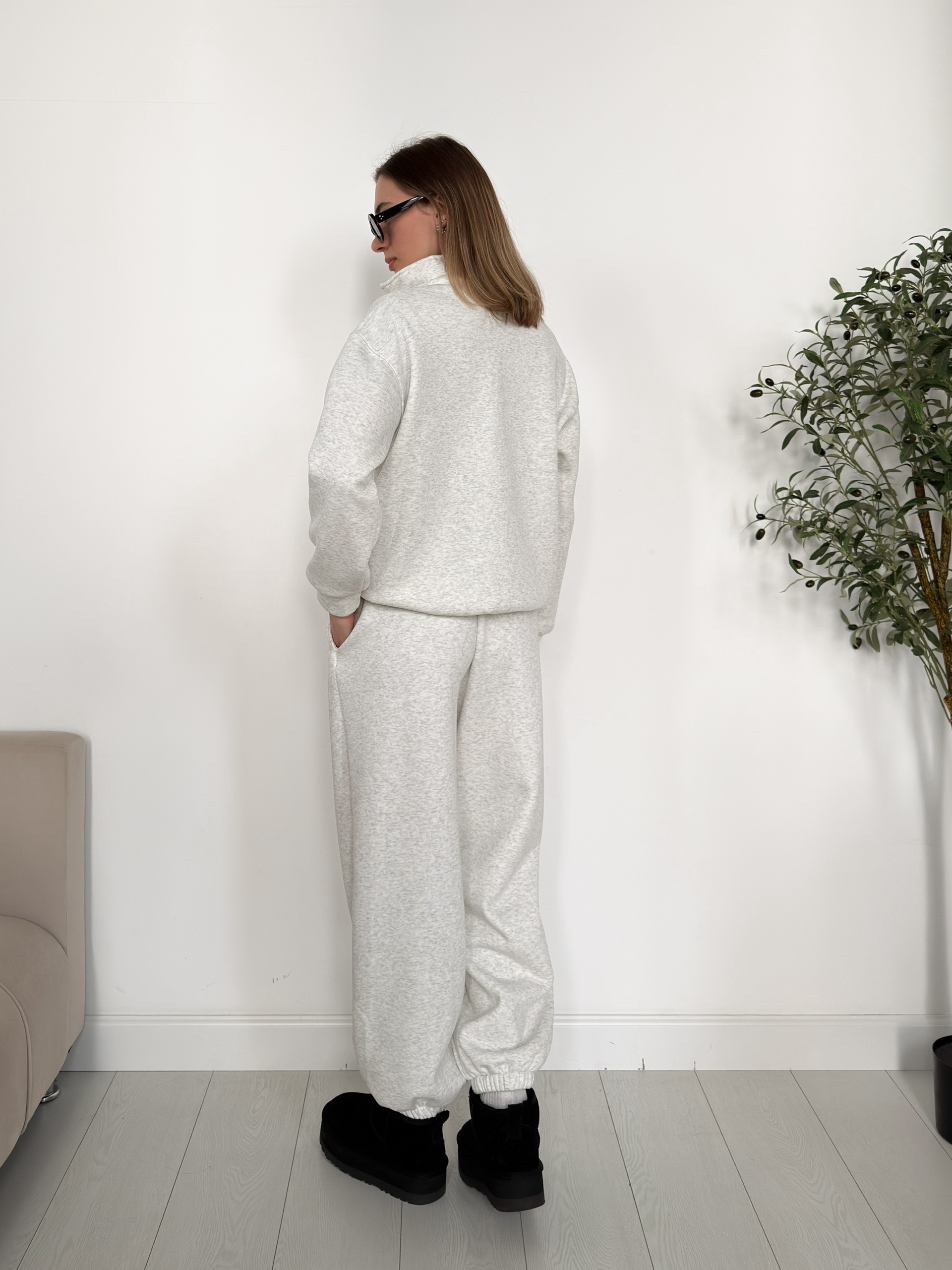 Свитшот NJ 1664 Califonia ворот на молнии флис