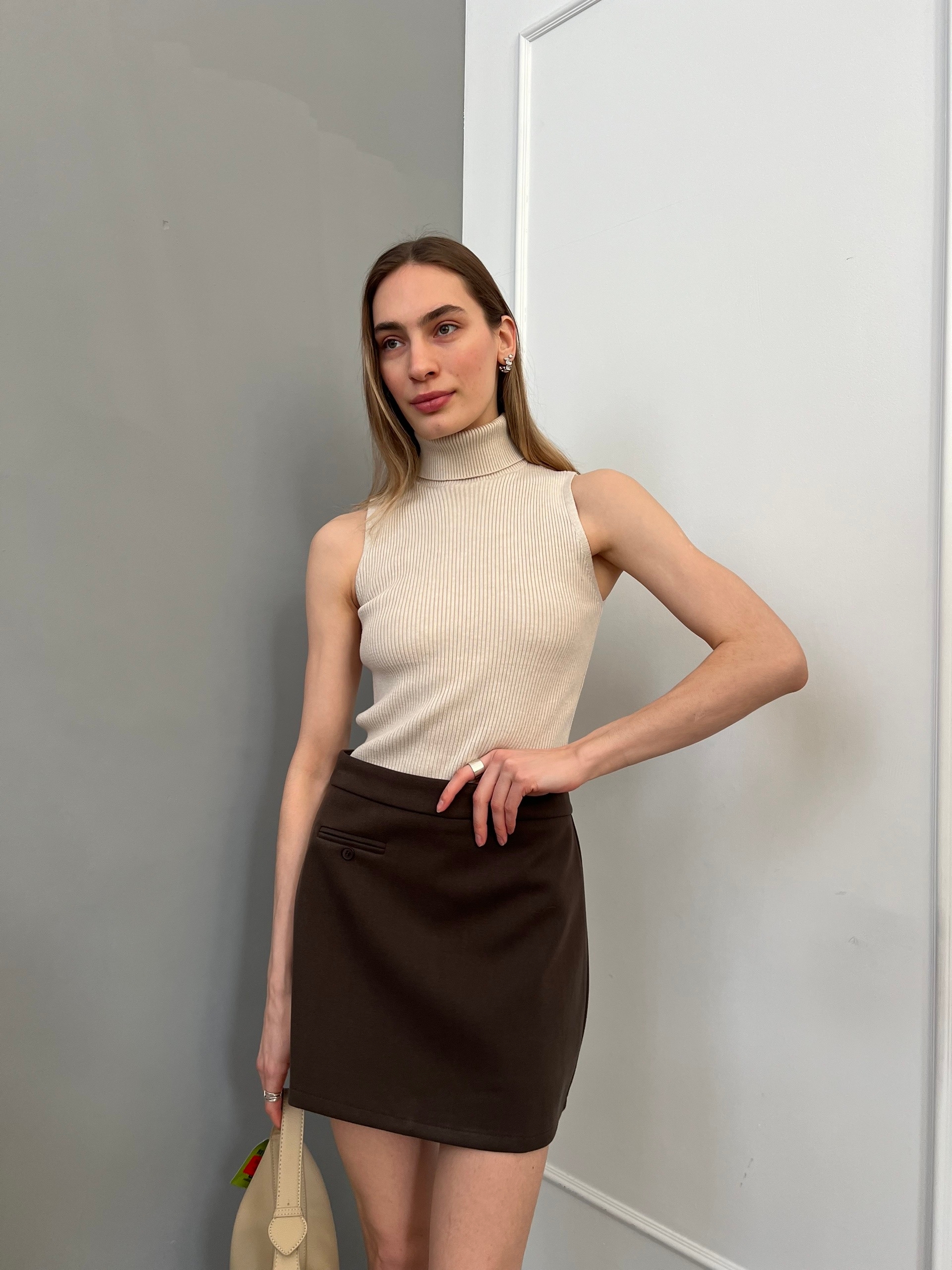 Юбка мини 5616  кармашек