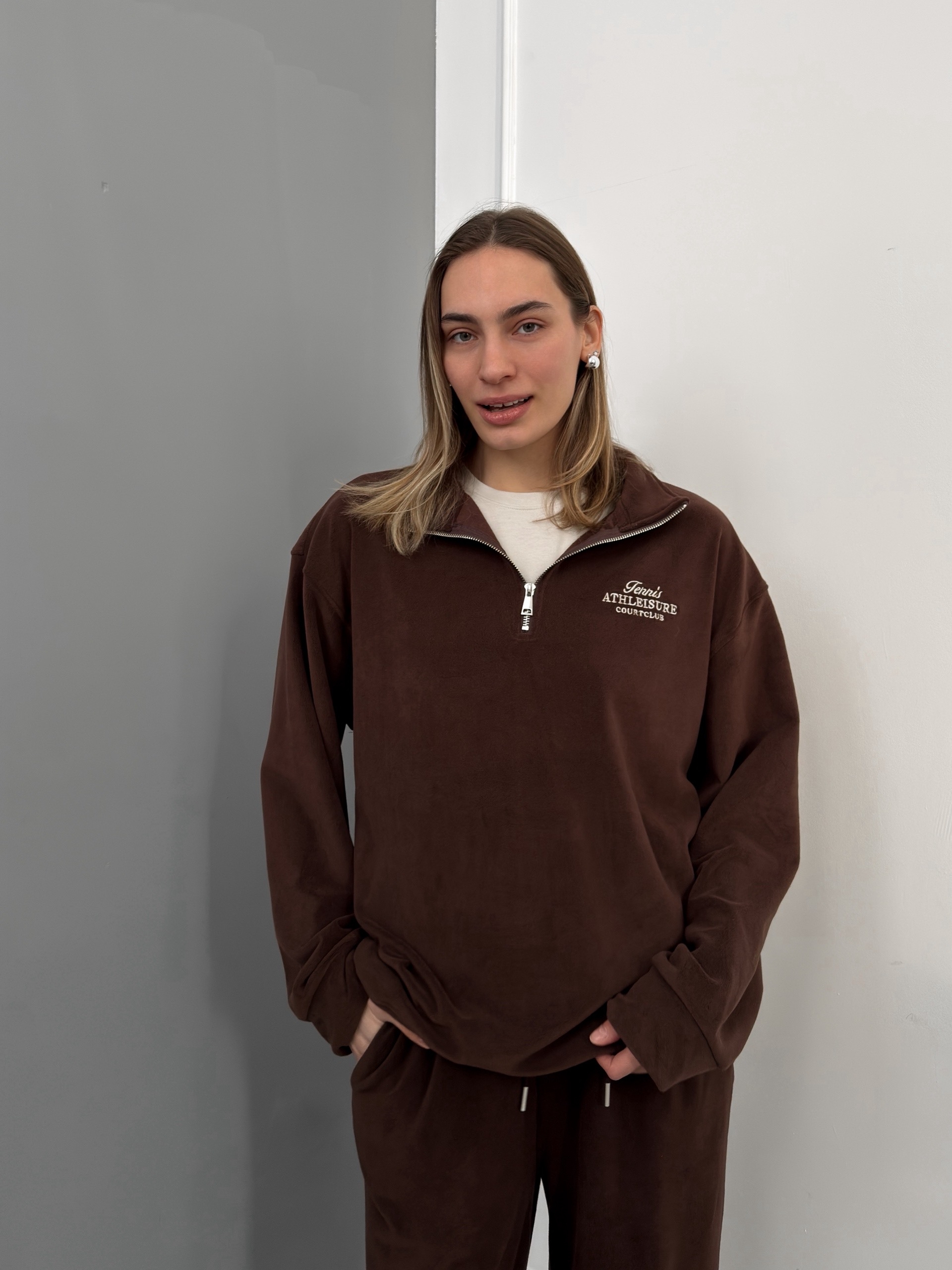 Костюм Korea 3079 tennis ворот на замке флисовый