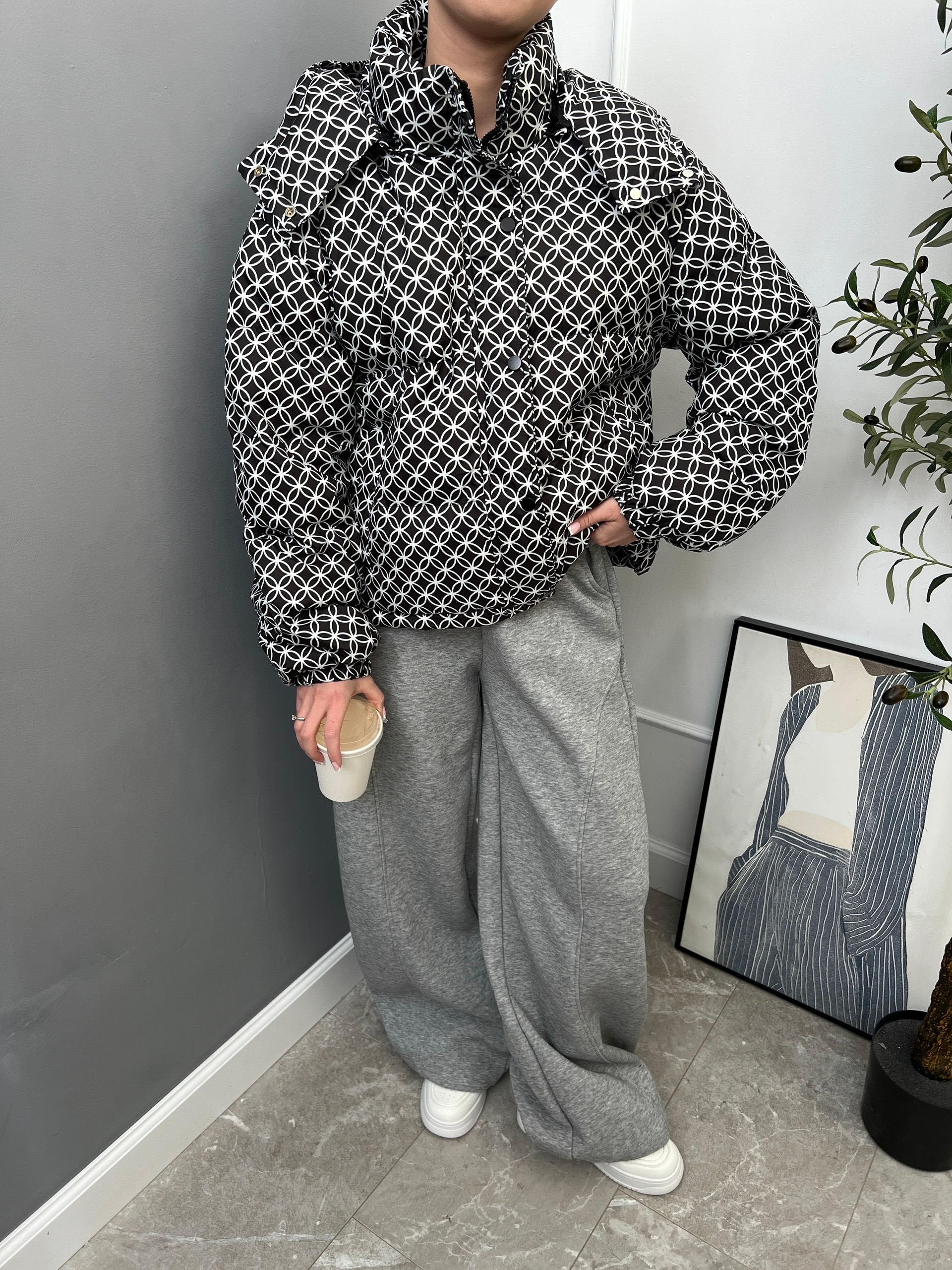 Куртка Korea 2693 принт цветочки