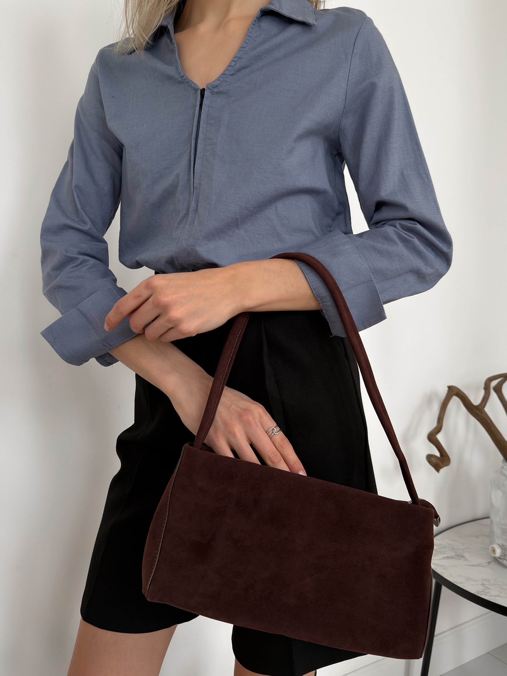 Сумка 1362 средний размер замша