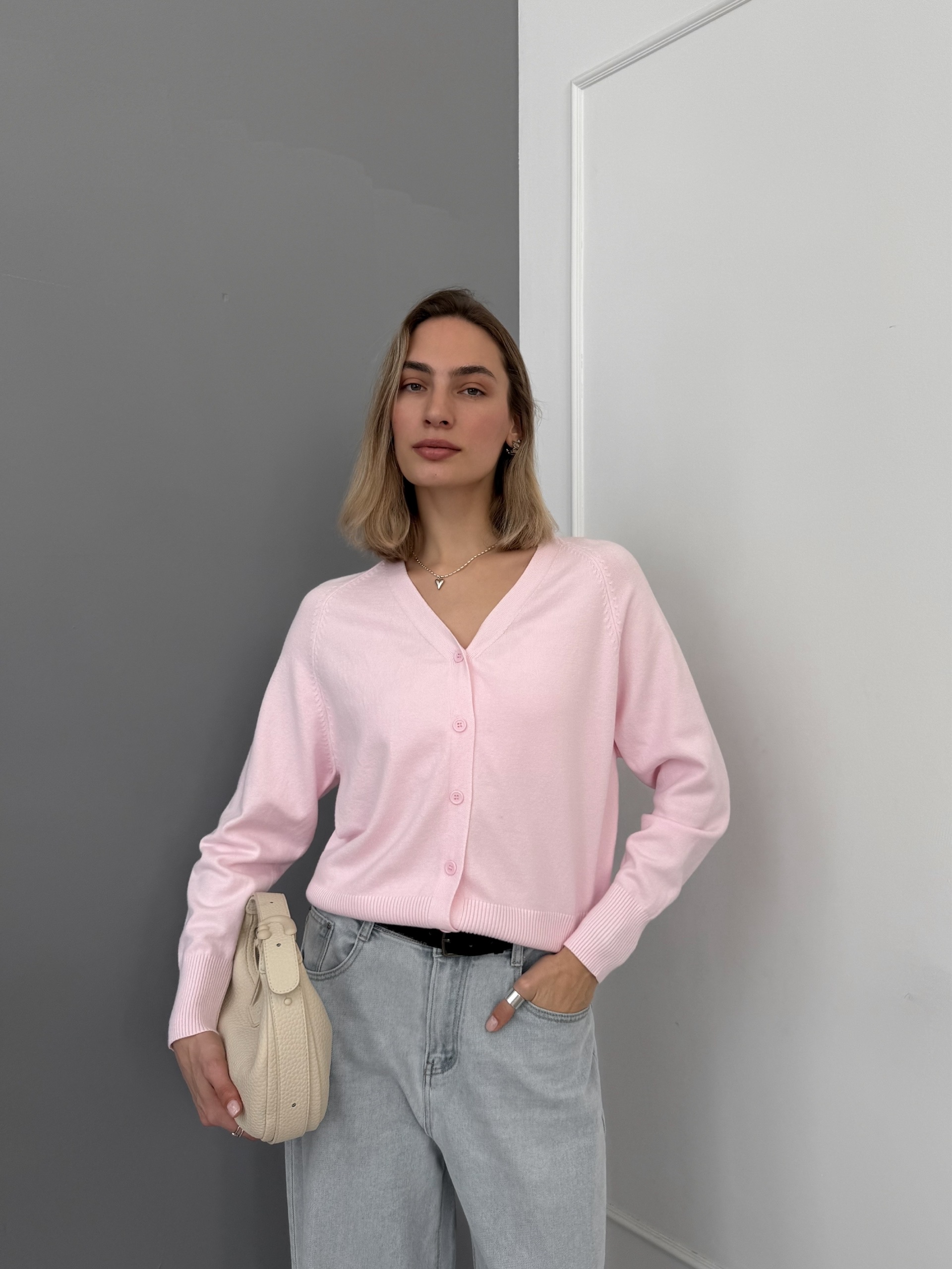 Кардиган T&T Fashion Y8006 треугол вырез ворот