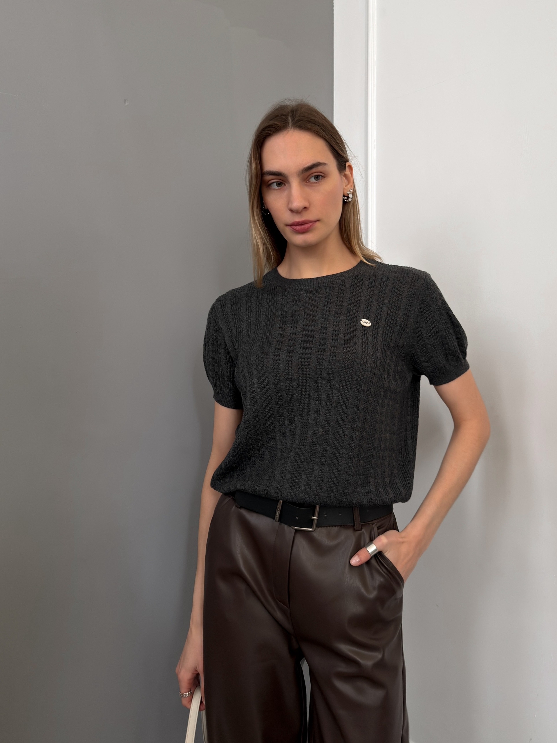 Поло JOJO A813 нашивка бантик