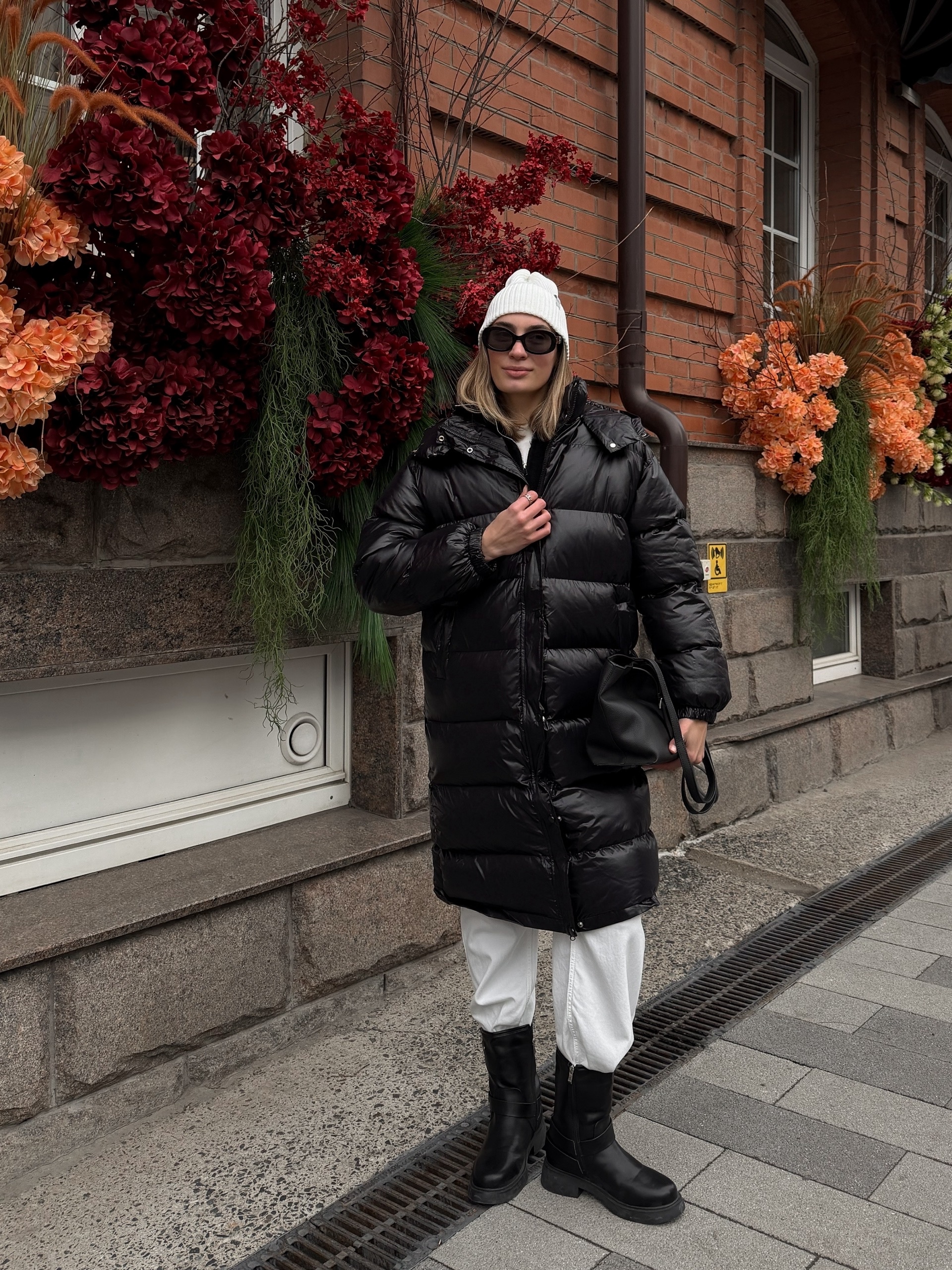 Куртка 9:30 5709 длинная глянец с капюшоном