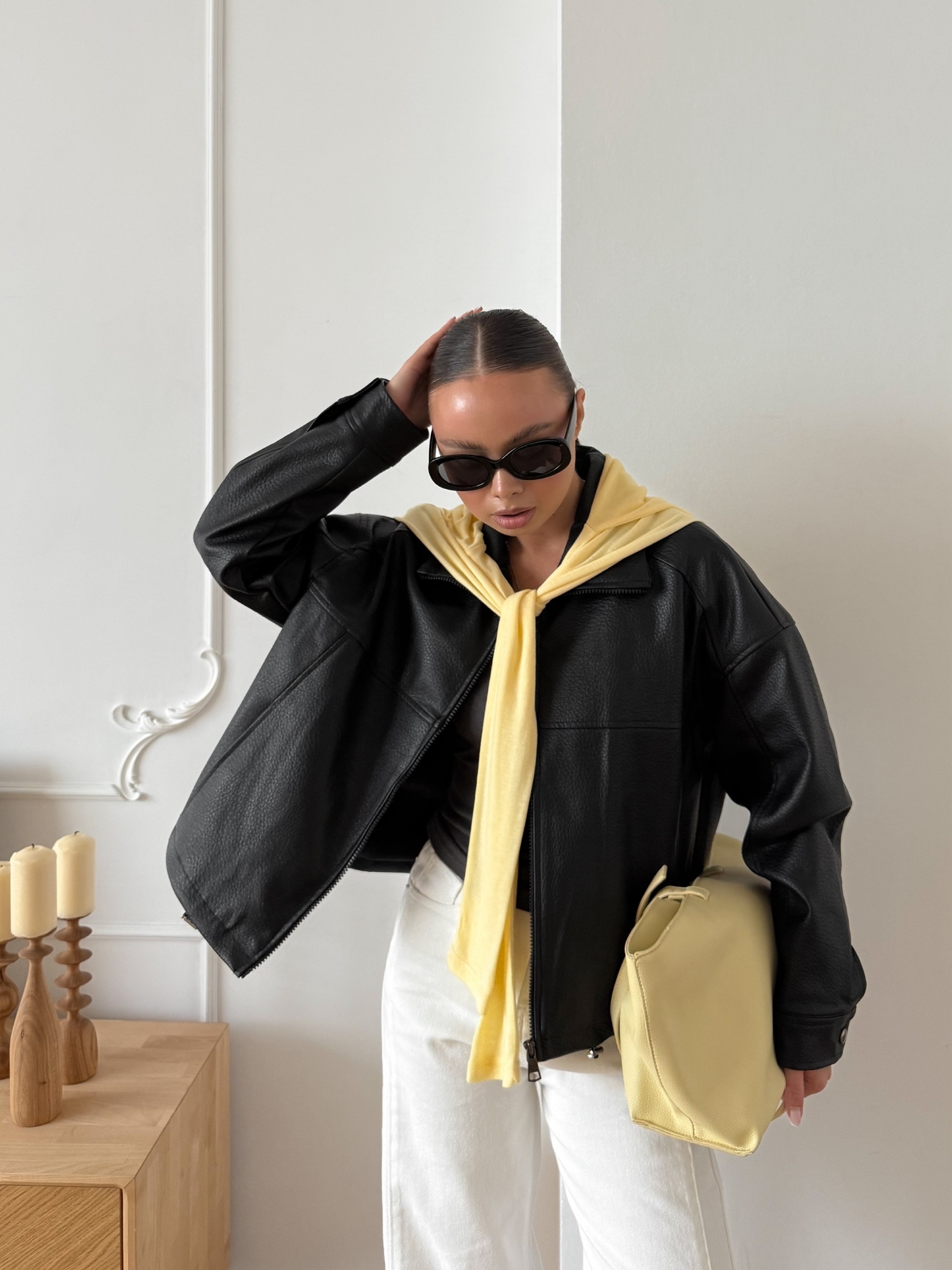 Куртка LUXoff 9019 кожа зернистая строчки