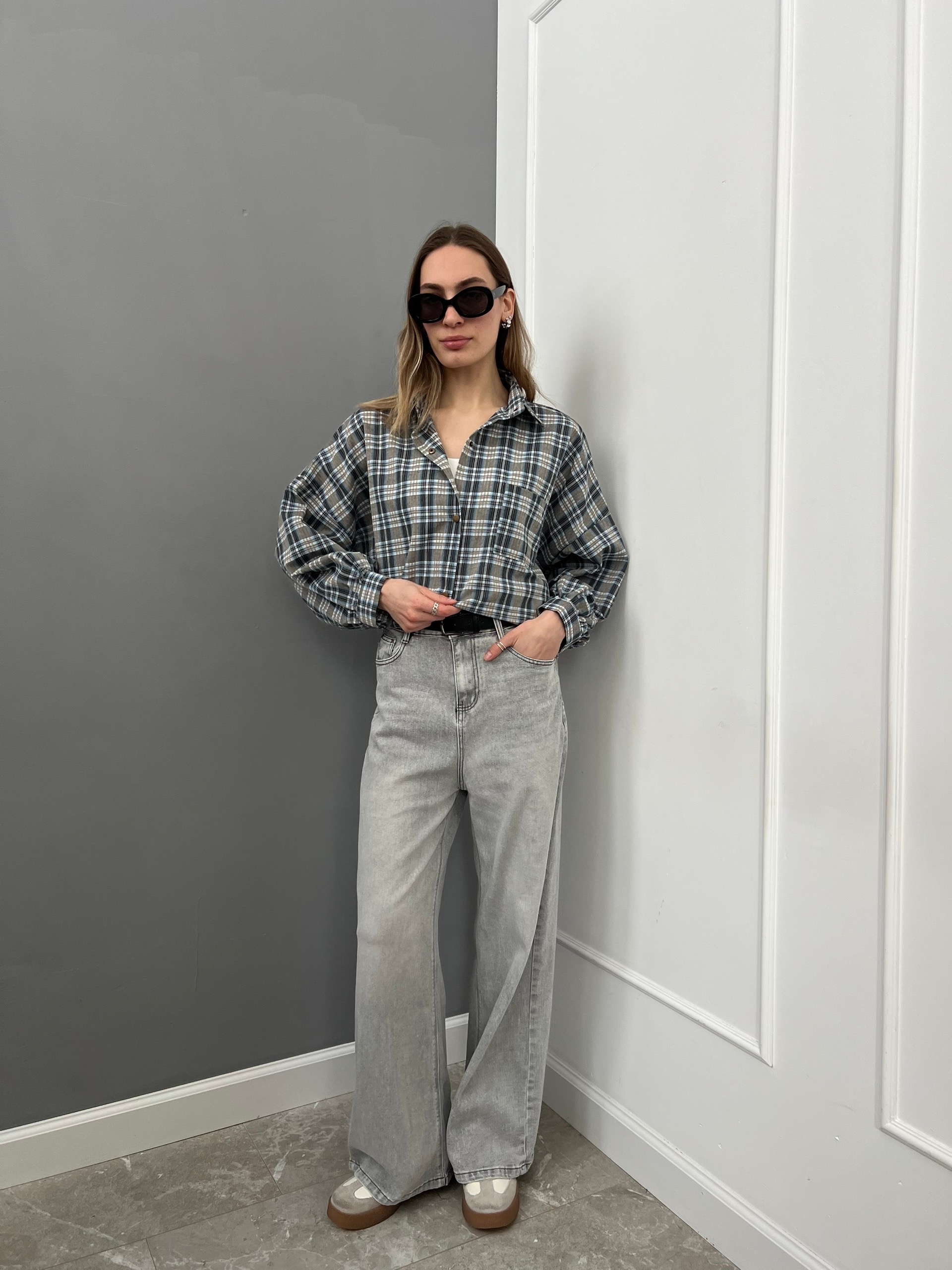 Джинсы LTBI 1221 прямые широкие