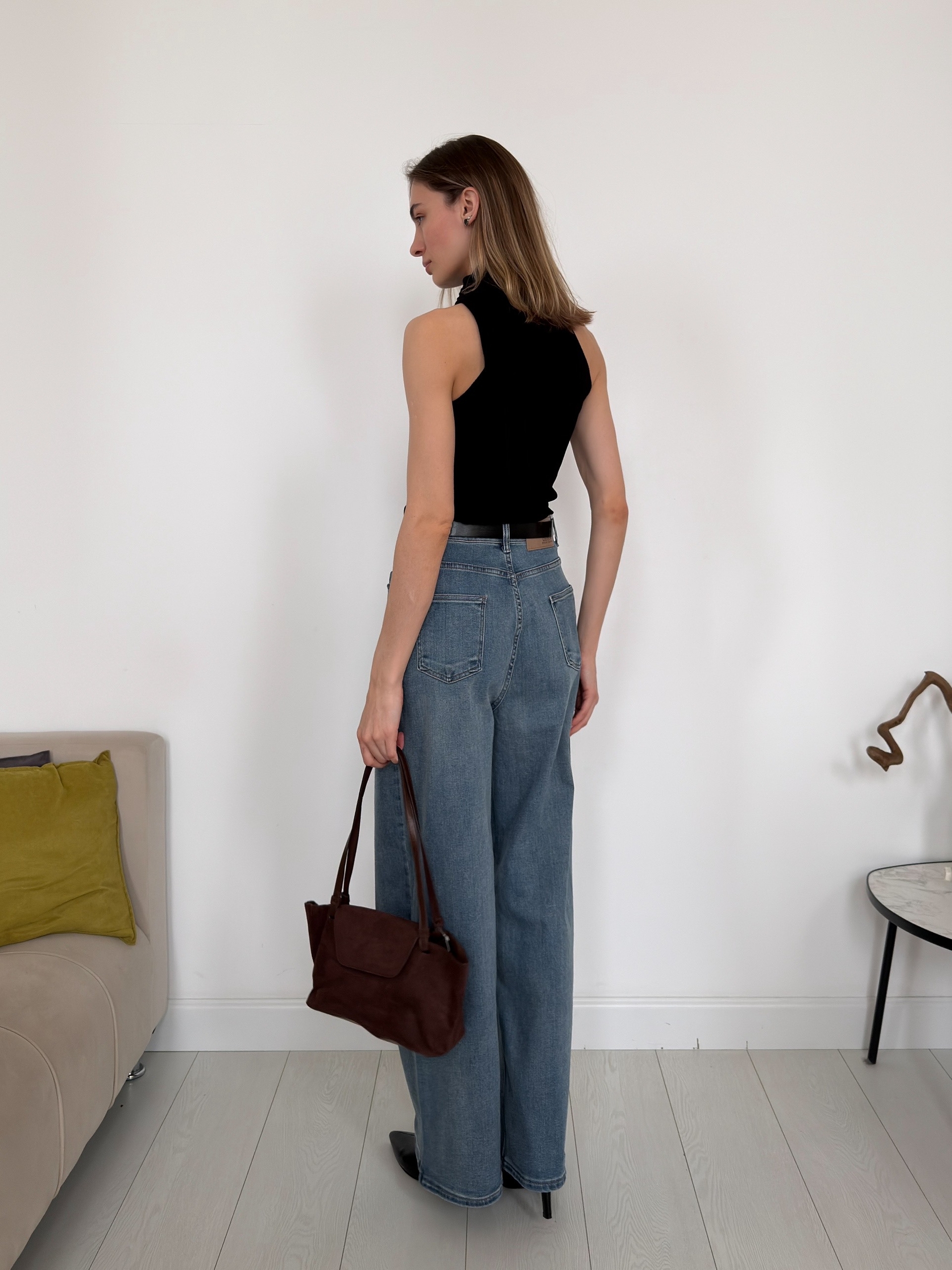 Топ с шарфом 422004 трикотаж